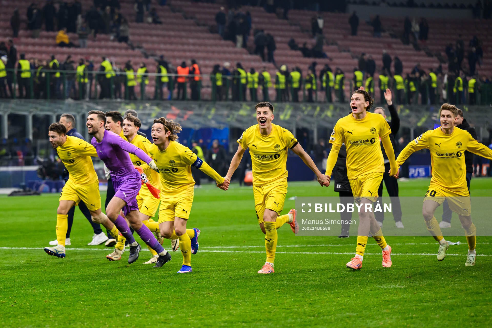 Players of Bodø/Glimt celebrate