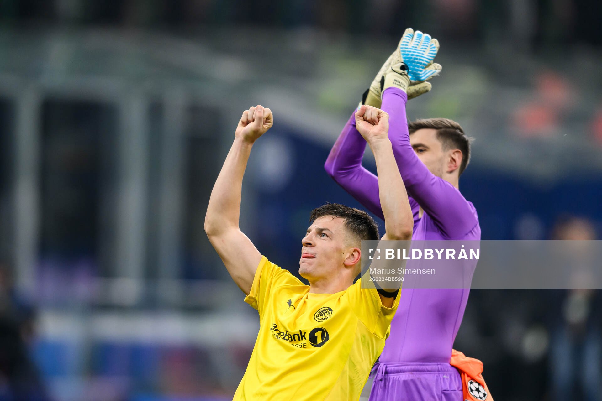 Jostein Gundersen of Bodø/Glimt celebrates