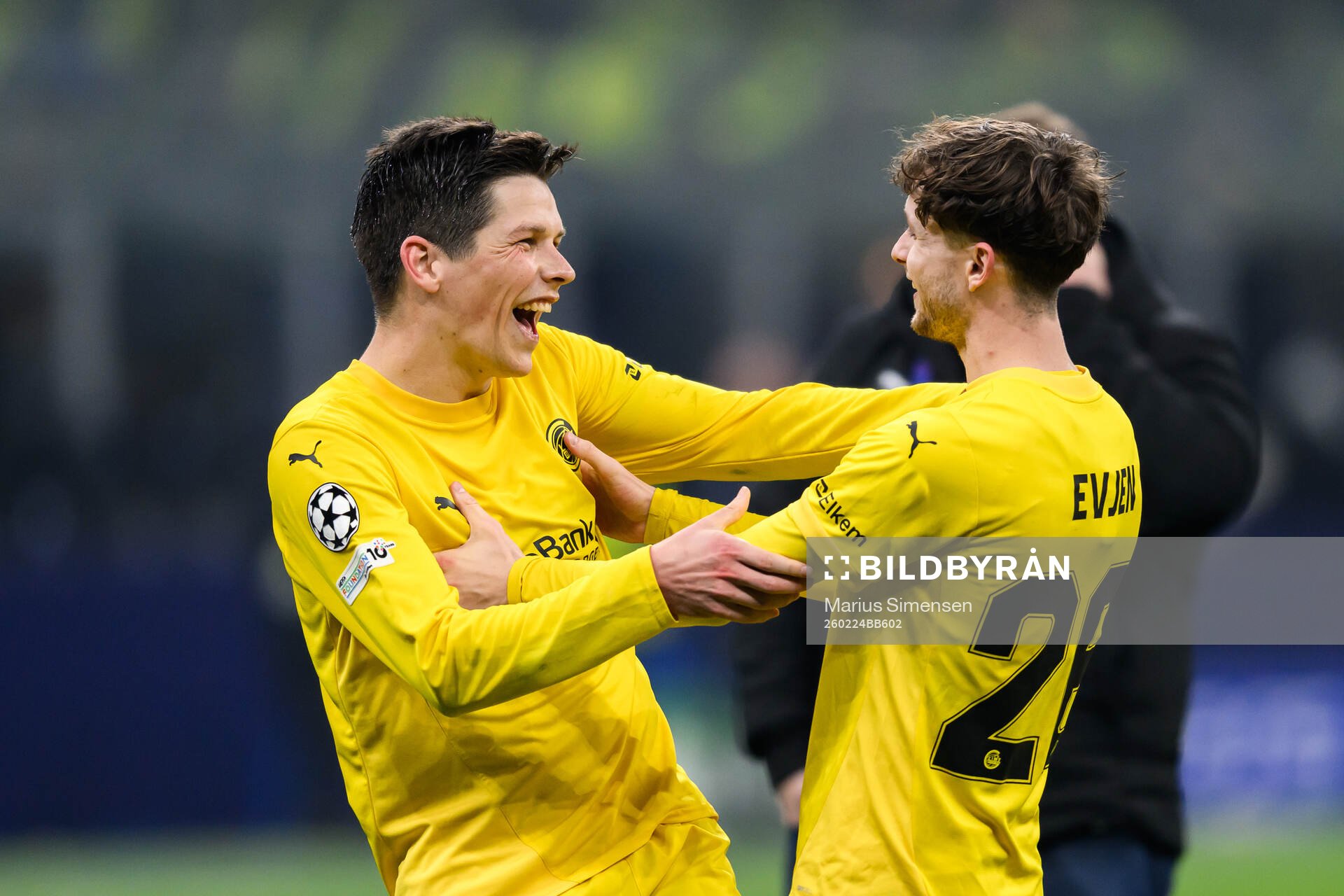 Sondre Brunstad Fet and Håkon Evjen of Bodø/Glimt