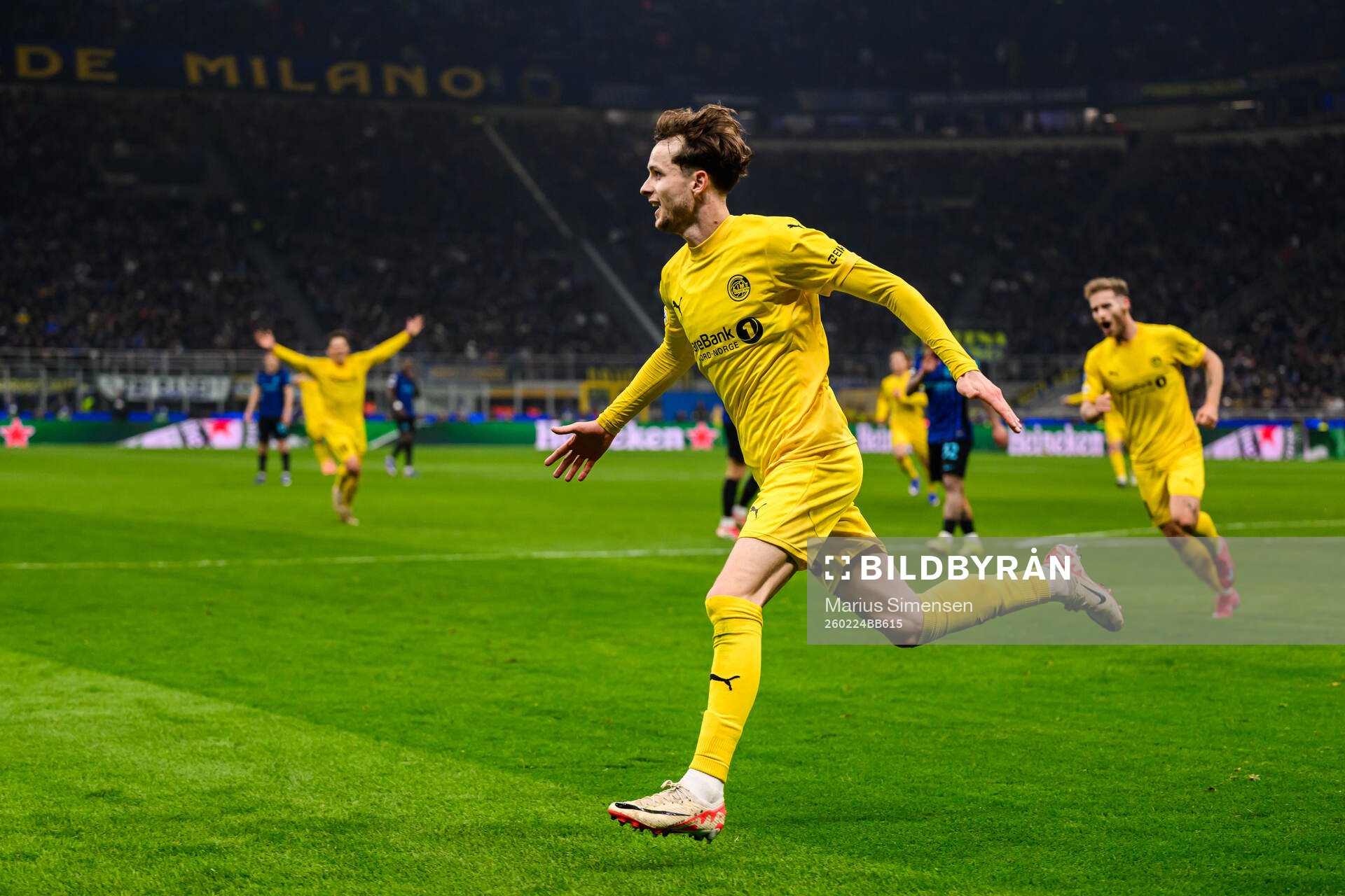Håkon Evjen of Bodø/Glimt celebrates
