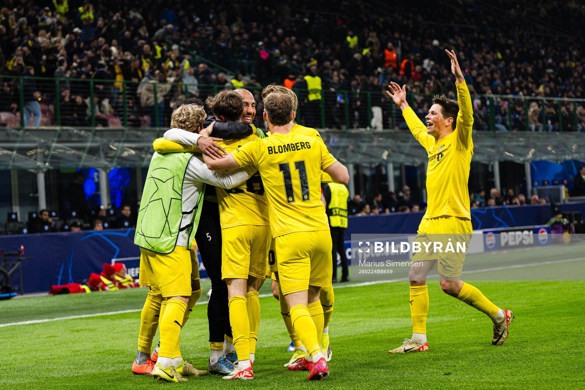 Håkon Evjen of Bodø/Glimt celebrates