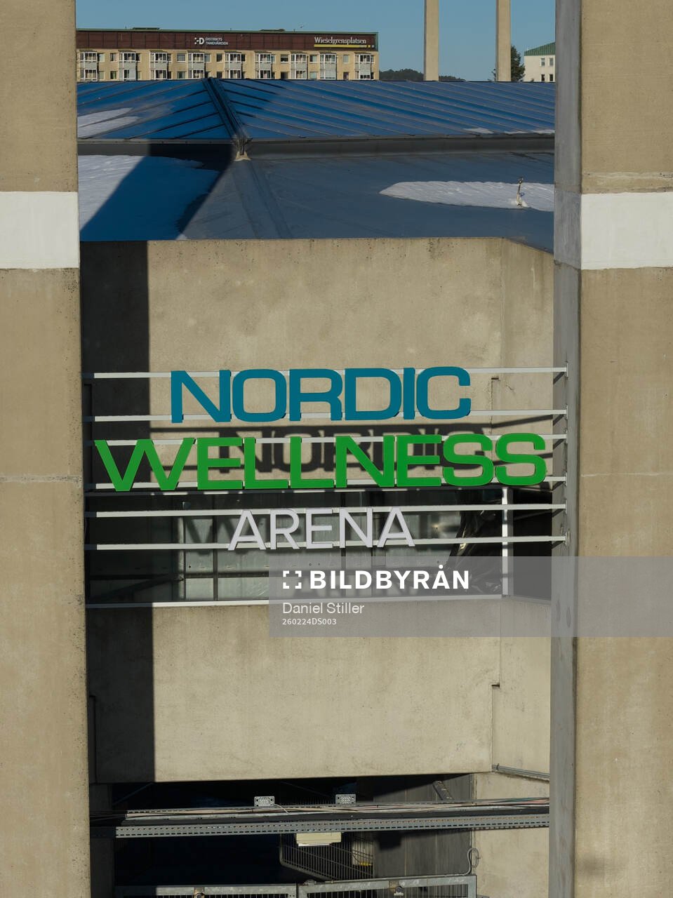 Exteriör av Nordic Wellness Arena