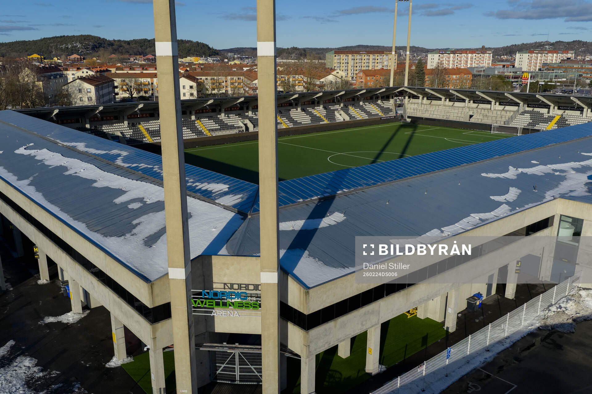 Exteriör av Nordic Wellness Arena