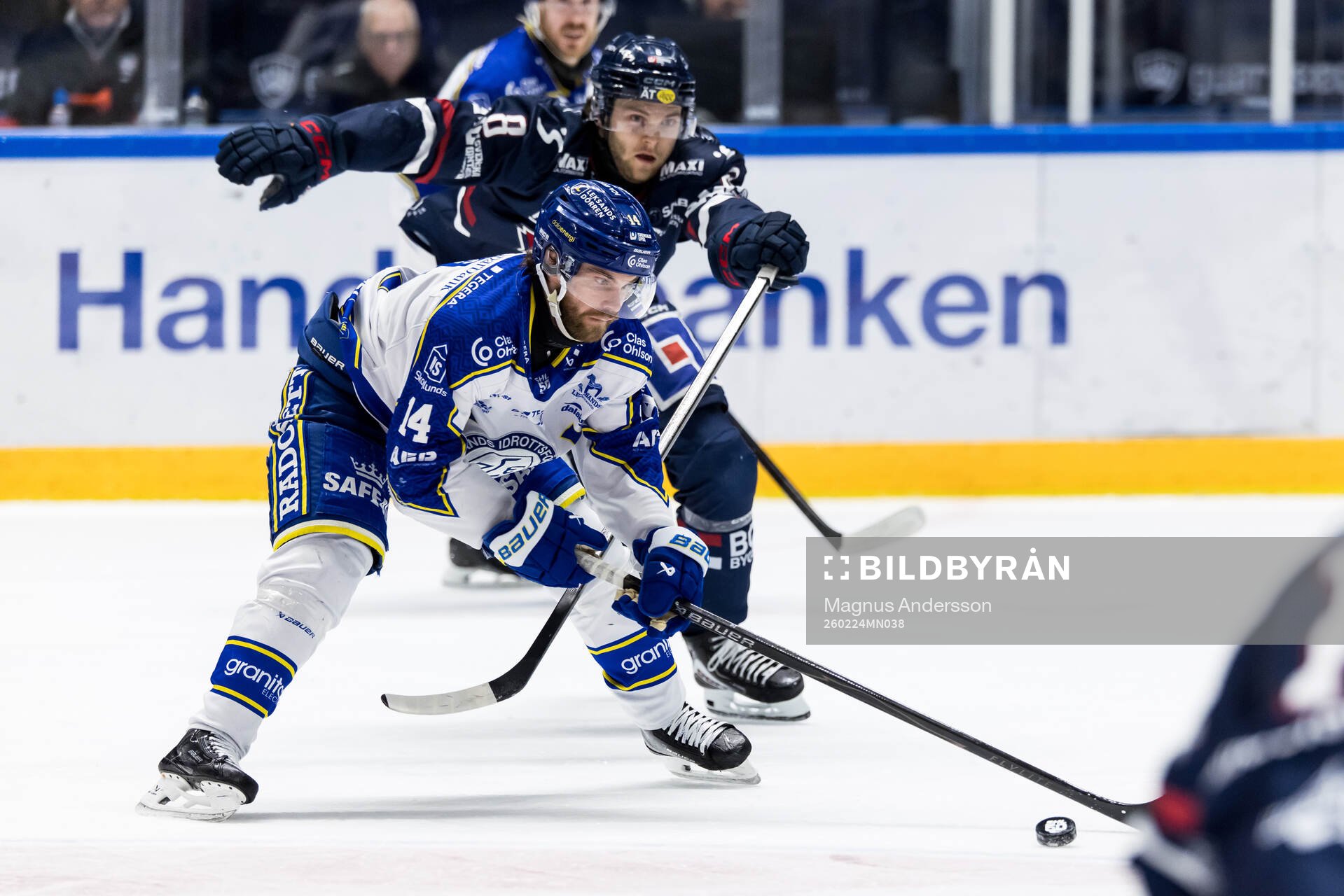 Leksands Oskar Lang och Linköpings Jonathan Myrenberg