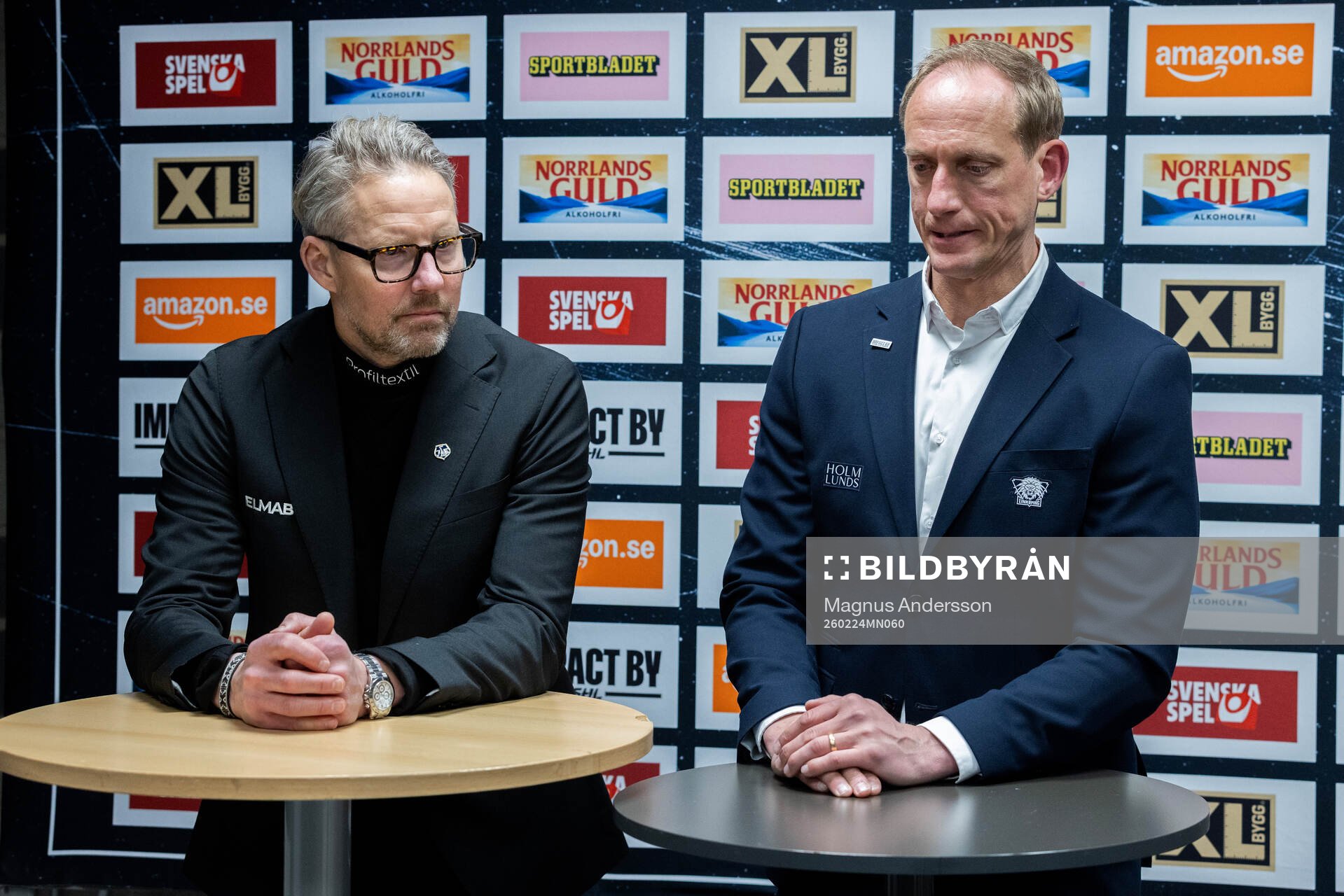 Leksands tränare Johan Hedberg och Linköpings tränare