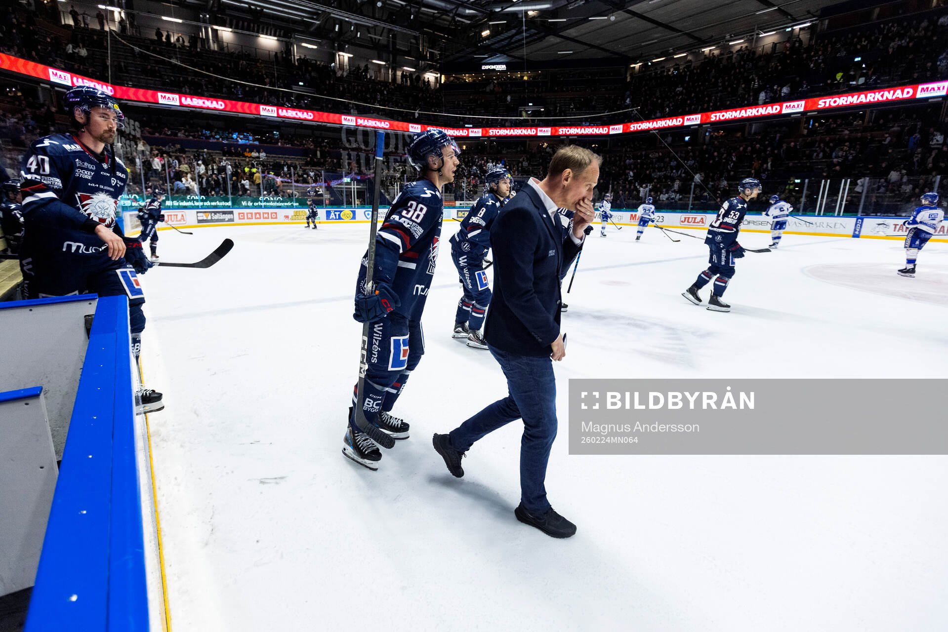 Linköpings David Bernhardt  Johan Södergran och tränare