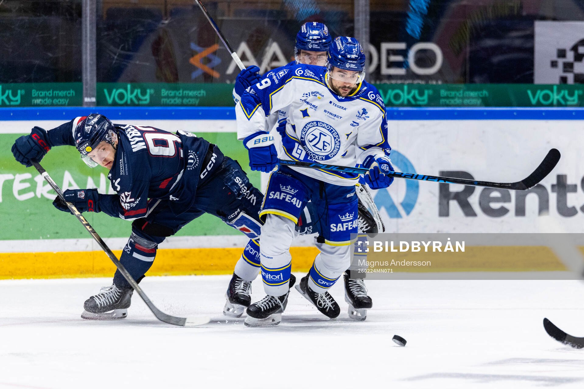 Linköpings Zion Nybeck och Leksands Gabriel Fortier