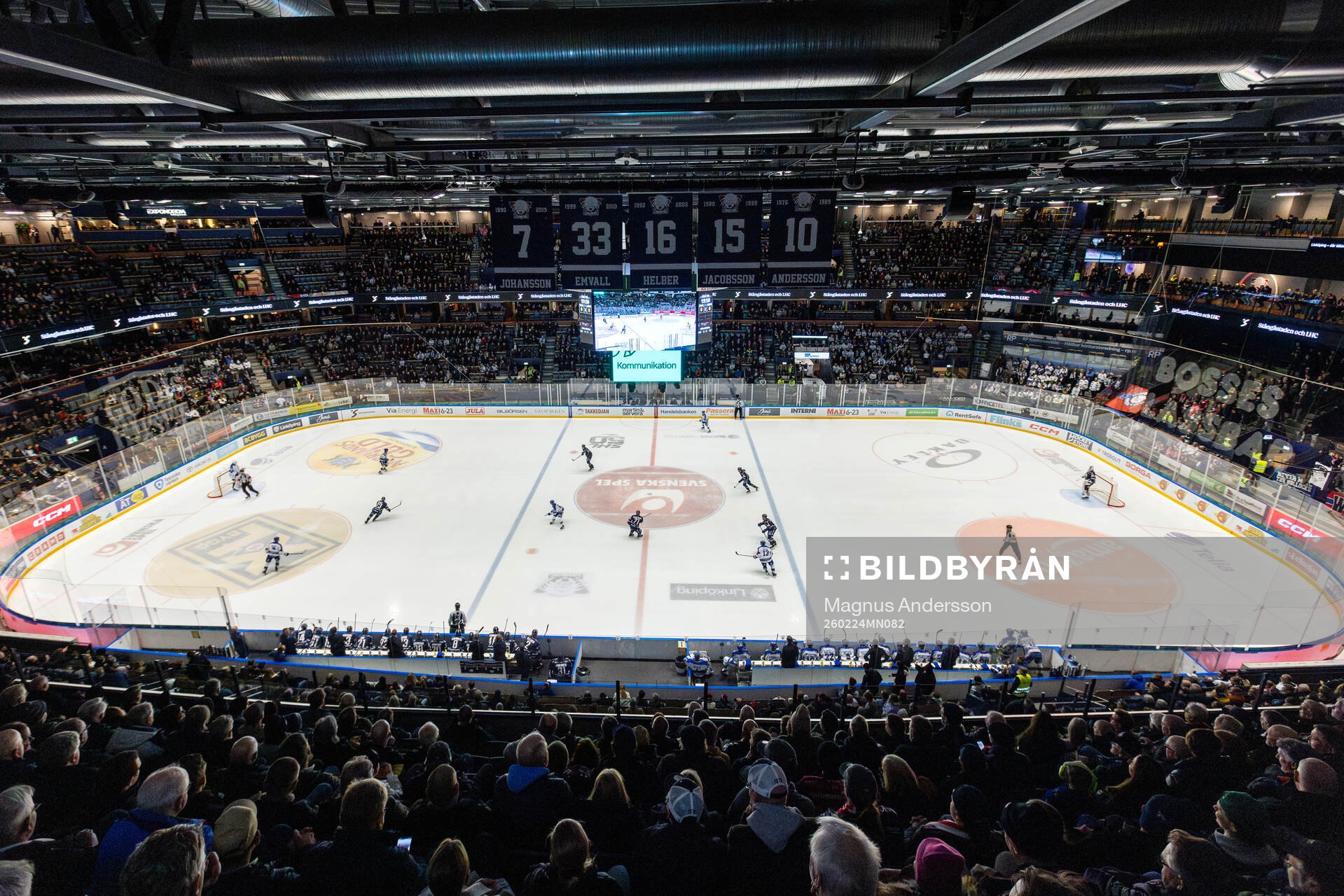 Interiör vy av Saab Arena
