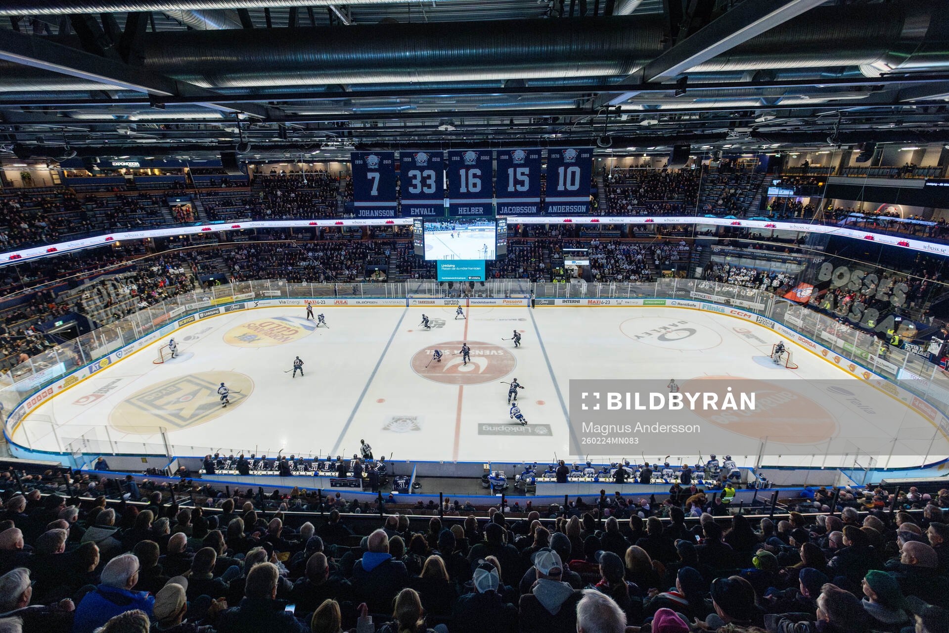 Interiör vy över Saab Arena