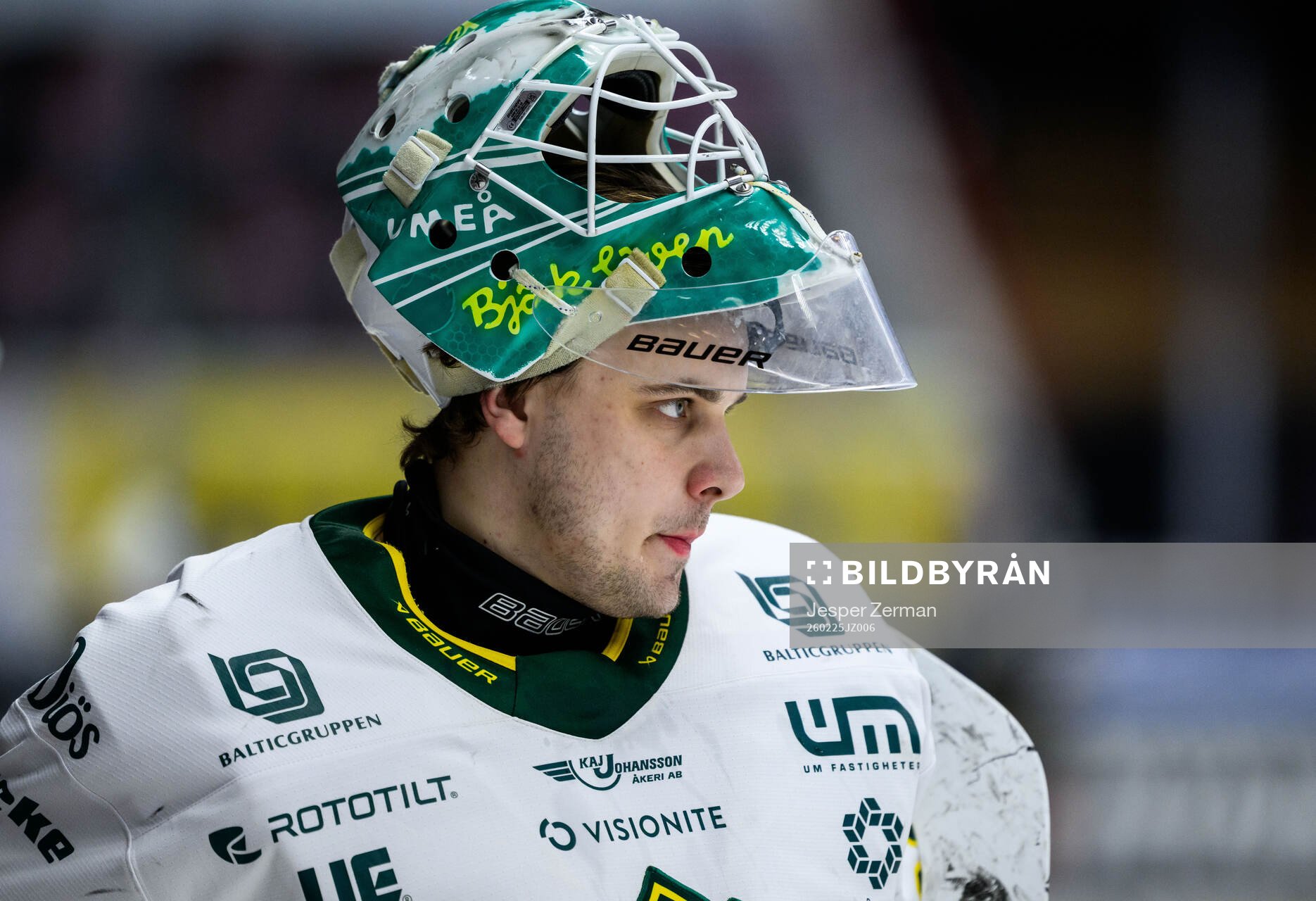 Björklövens målvakt Olle Eriksson Ek