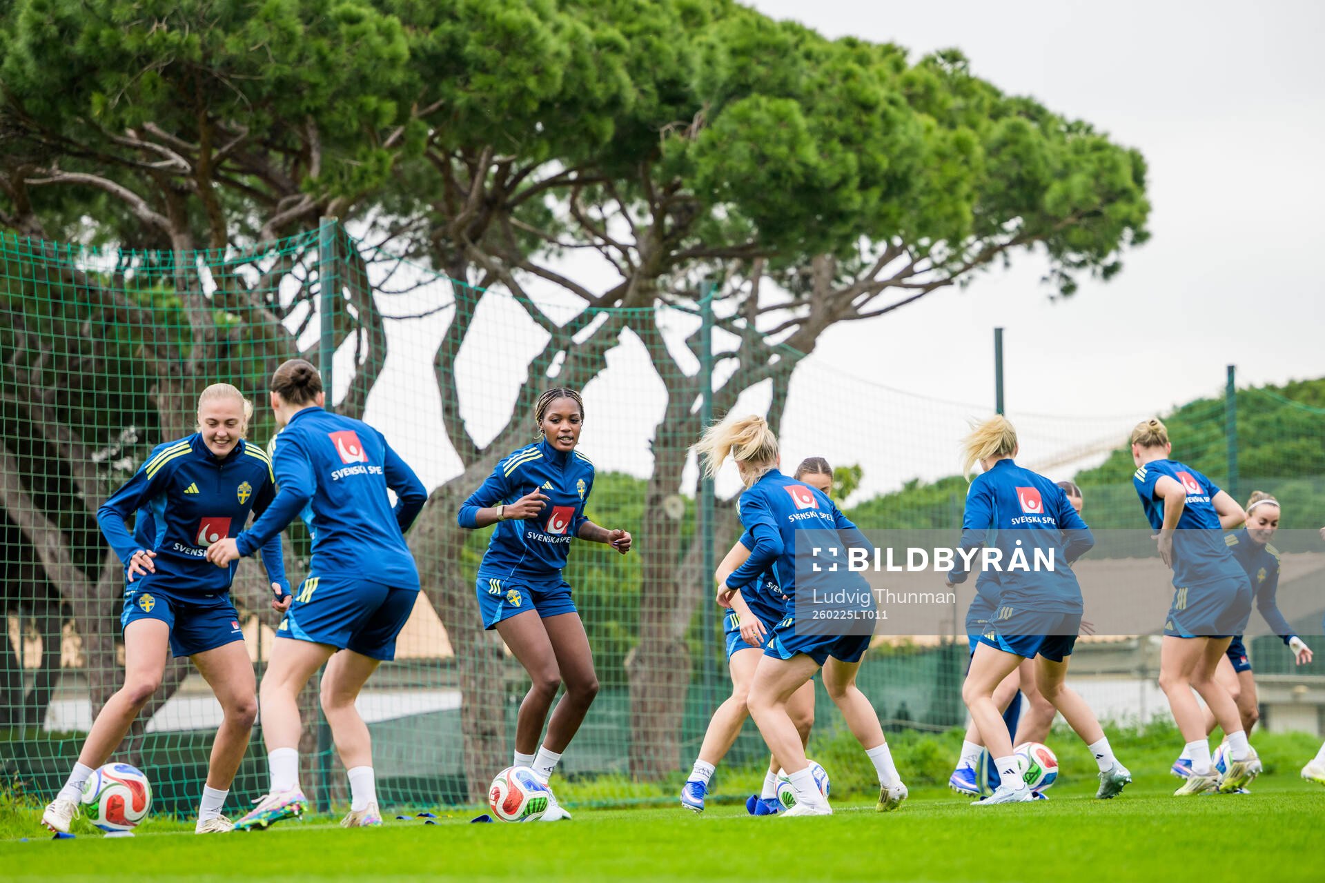 Players of the Swedish women's national football at a