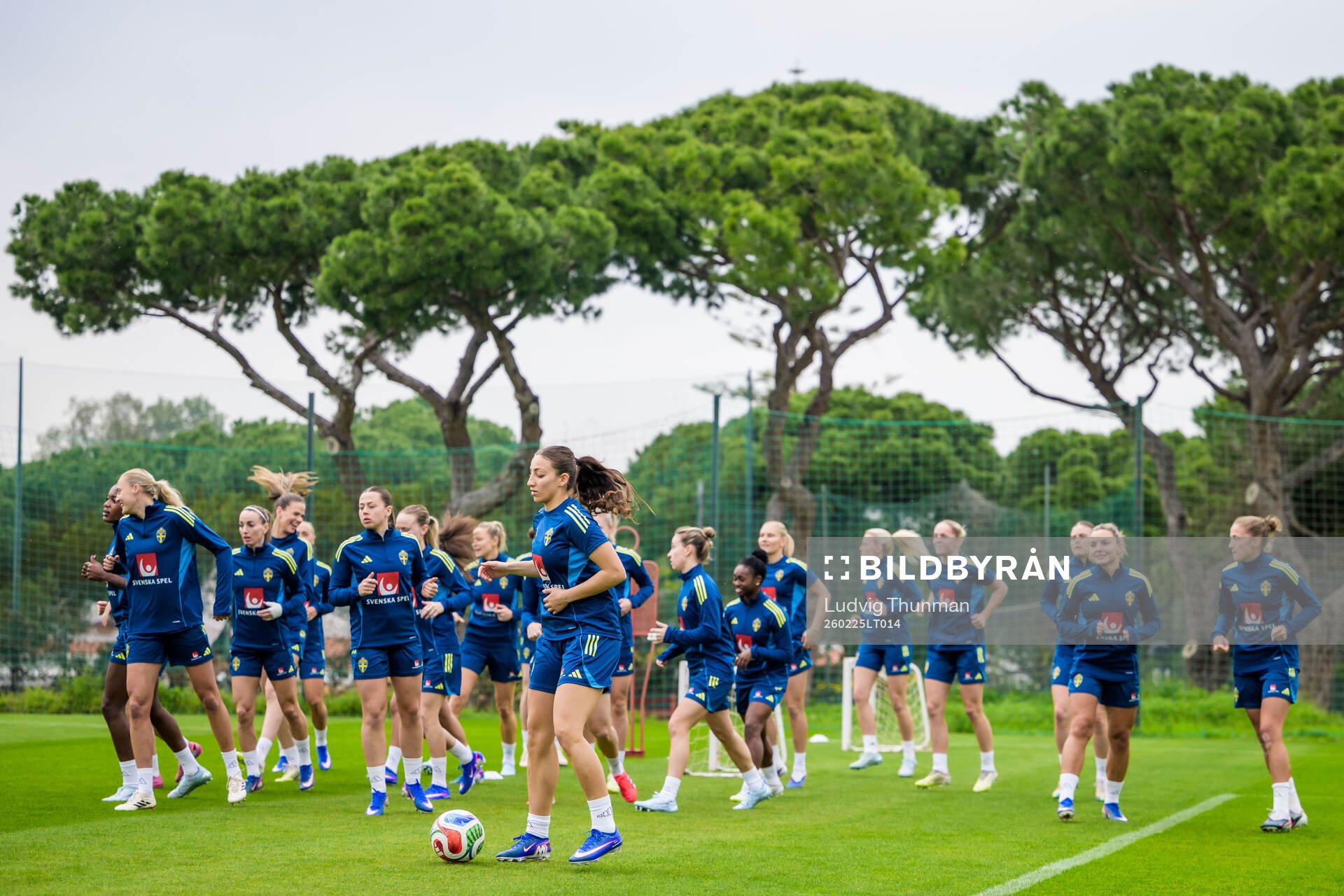 Players of the Swedish women's national football at a