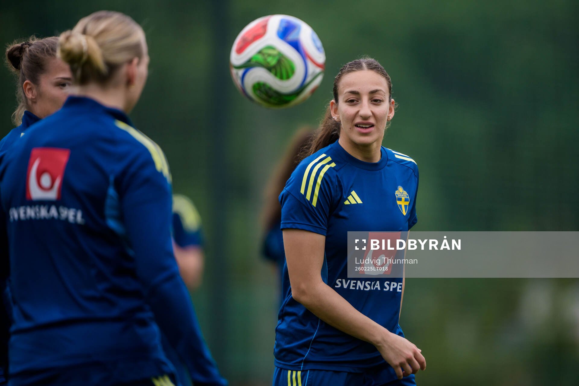 Rosa Kafaji of the Swedish women's national football at a