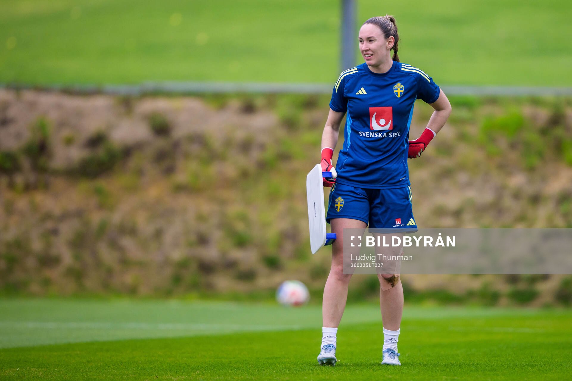 Goalkeeper Moa Öhman of the Swedish women's national