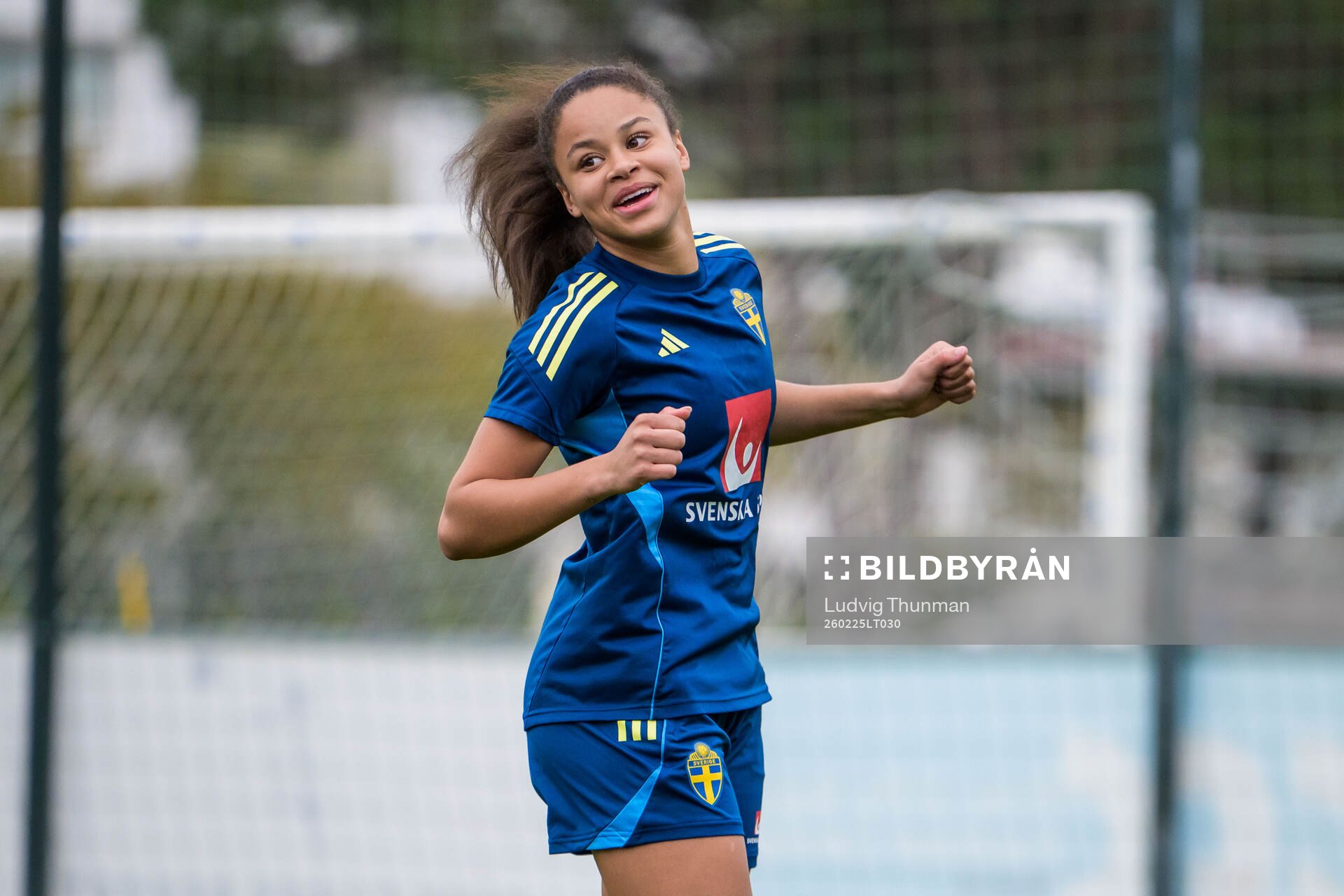 Felicia Schröder of the Swedish women's national football