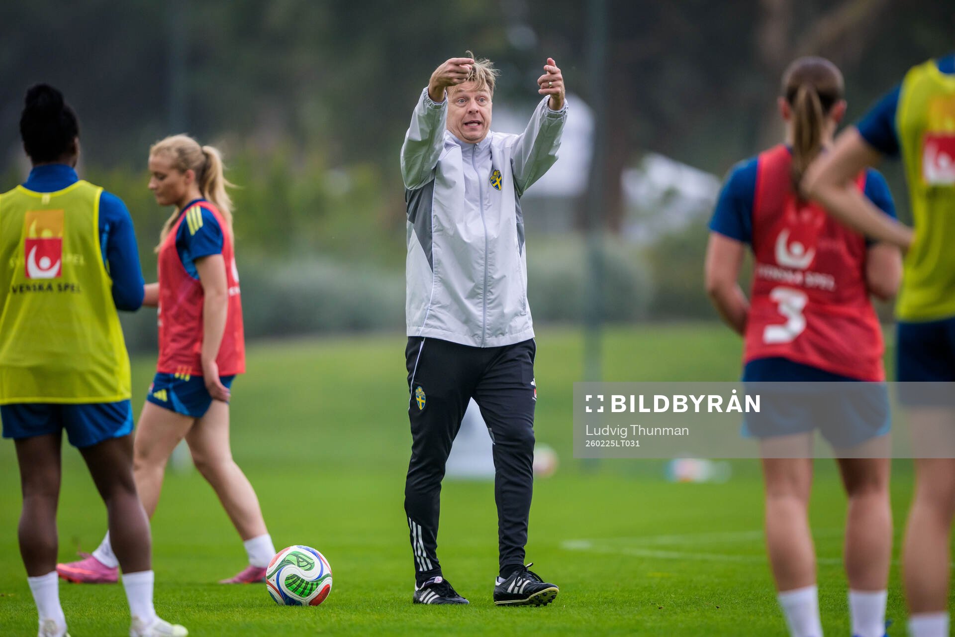 Head coach Tony Gustavsson of the Swedish women's national