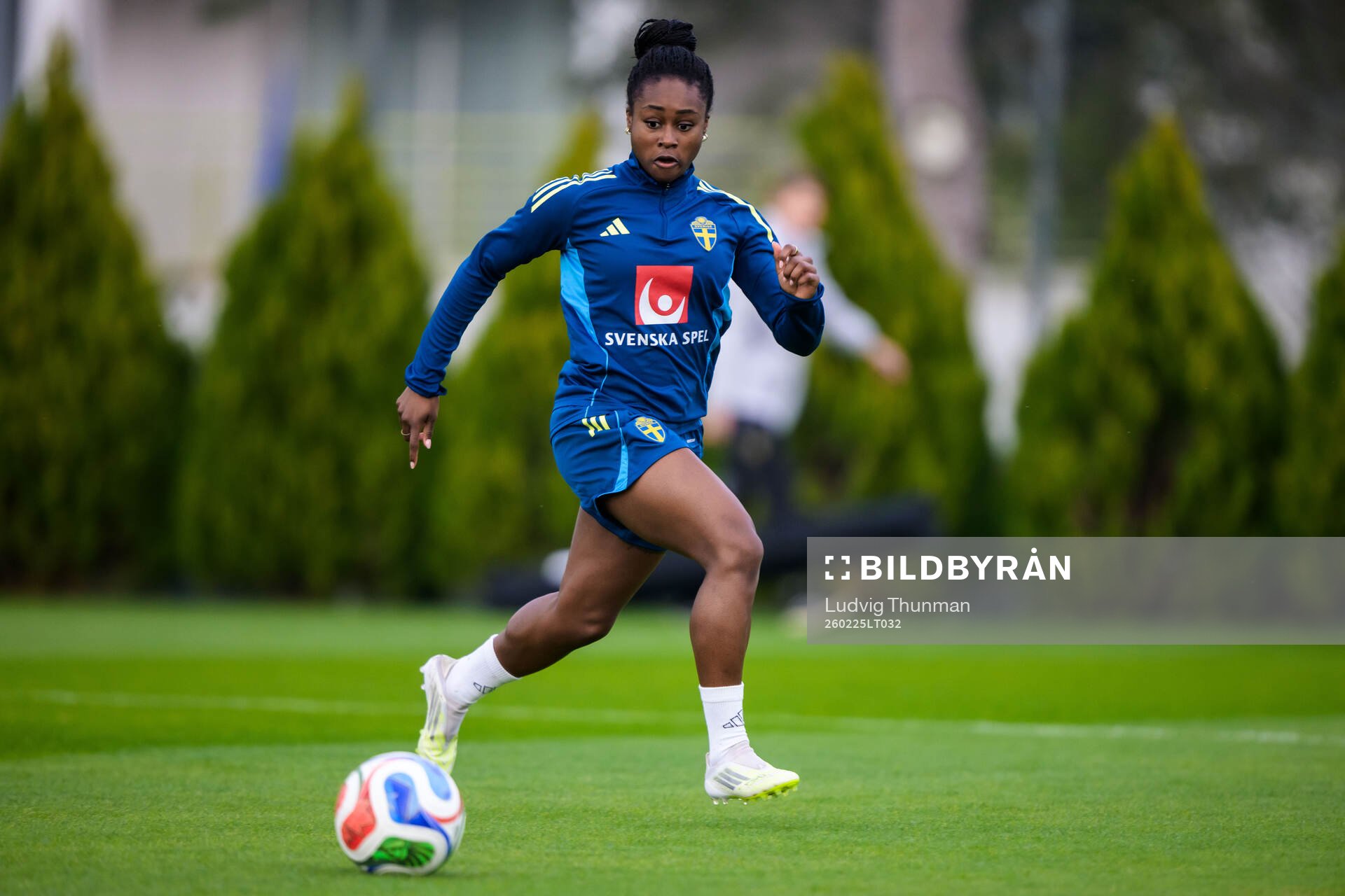 Monica Jusu Bah of the Swedish women's national football at
