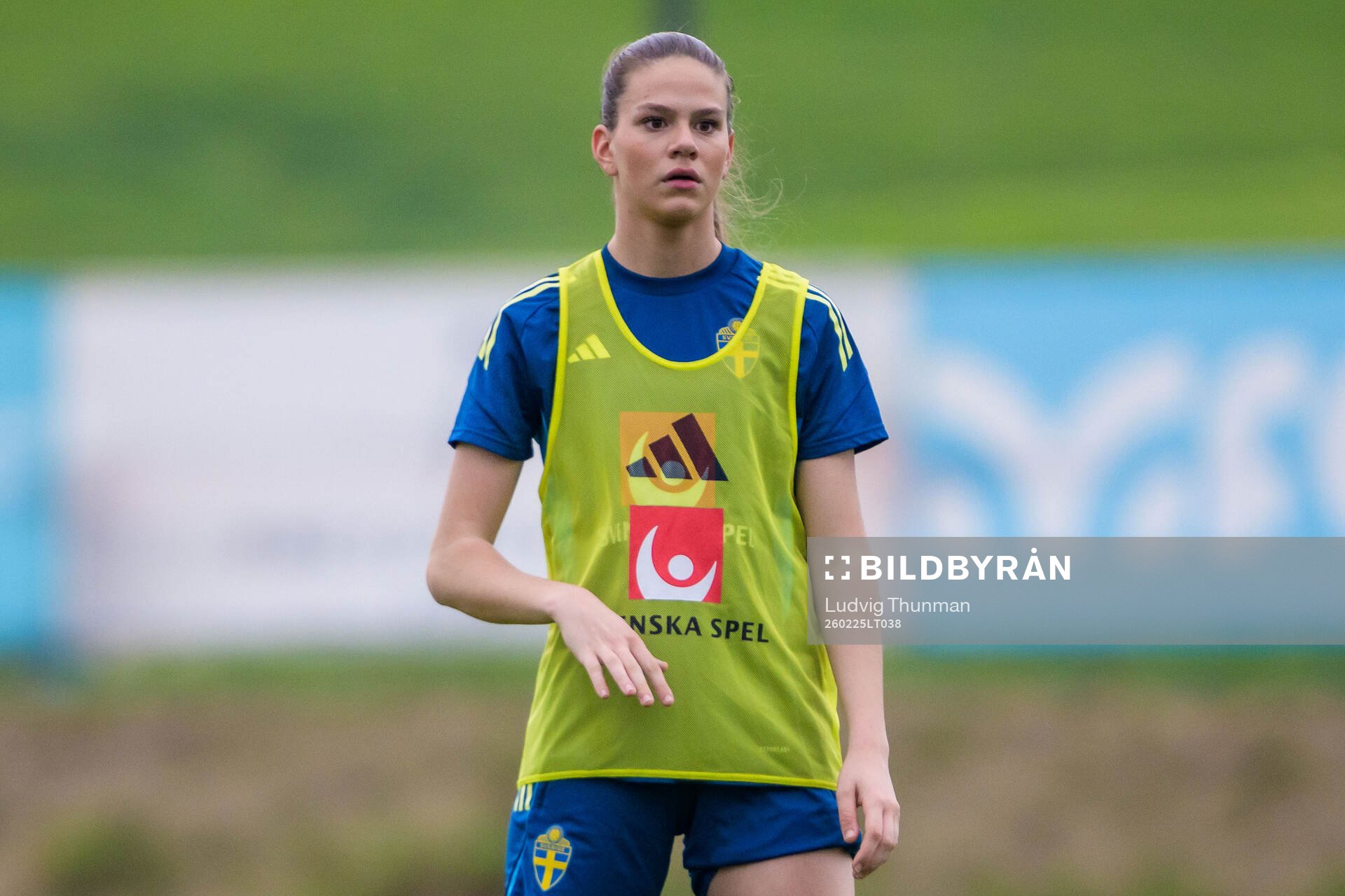 Bella Andersson of the Swedish women's national football at