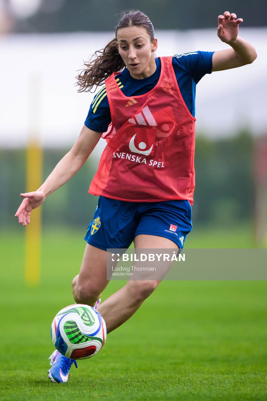 Rosa Kafaji of the Swedish women's national football at a