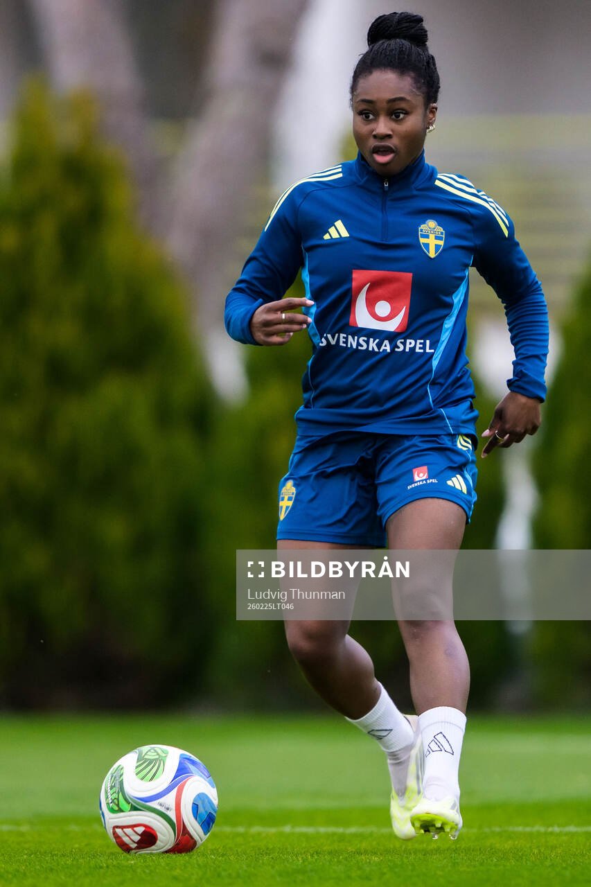 Monica Jusu Bah of the Swedish women's national football at