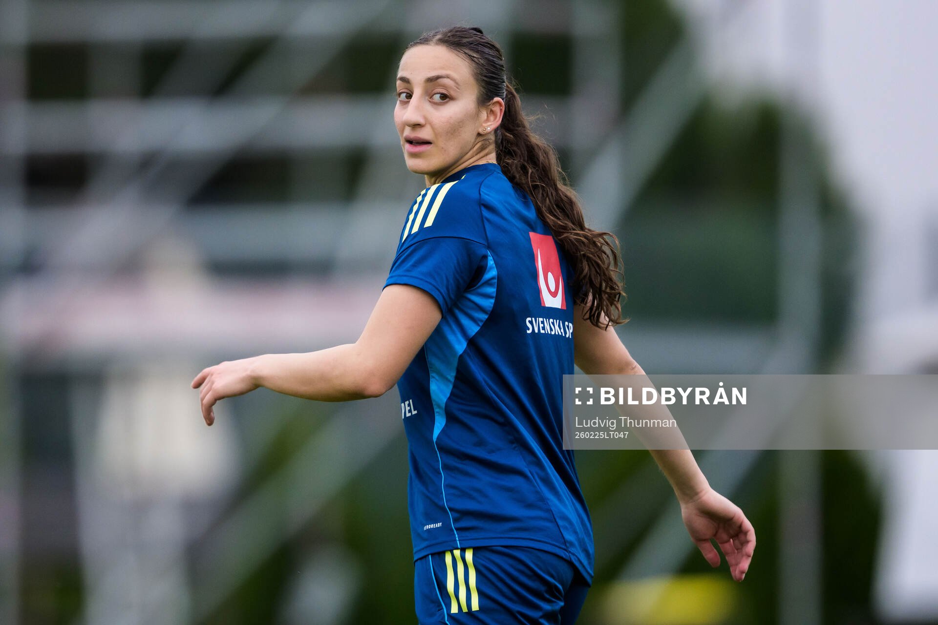 Rosa Kafaji of the Swedish women's national football at a