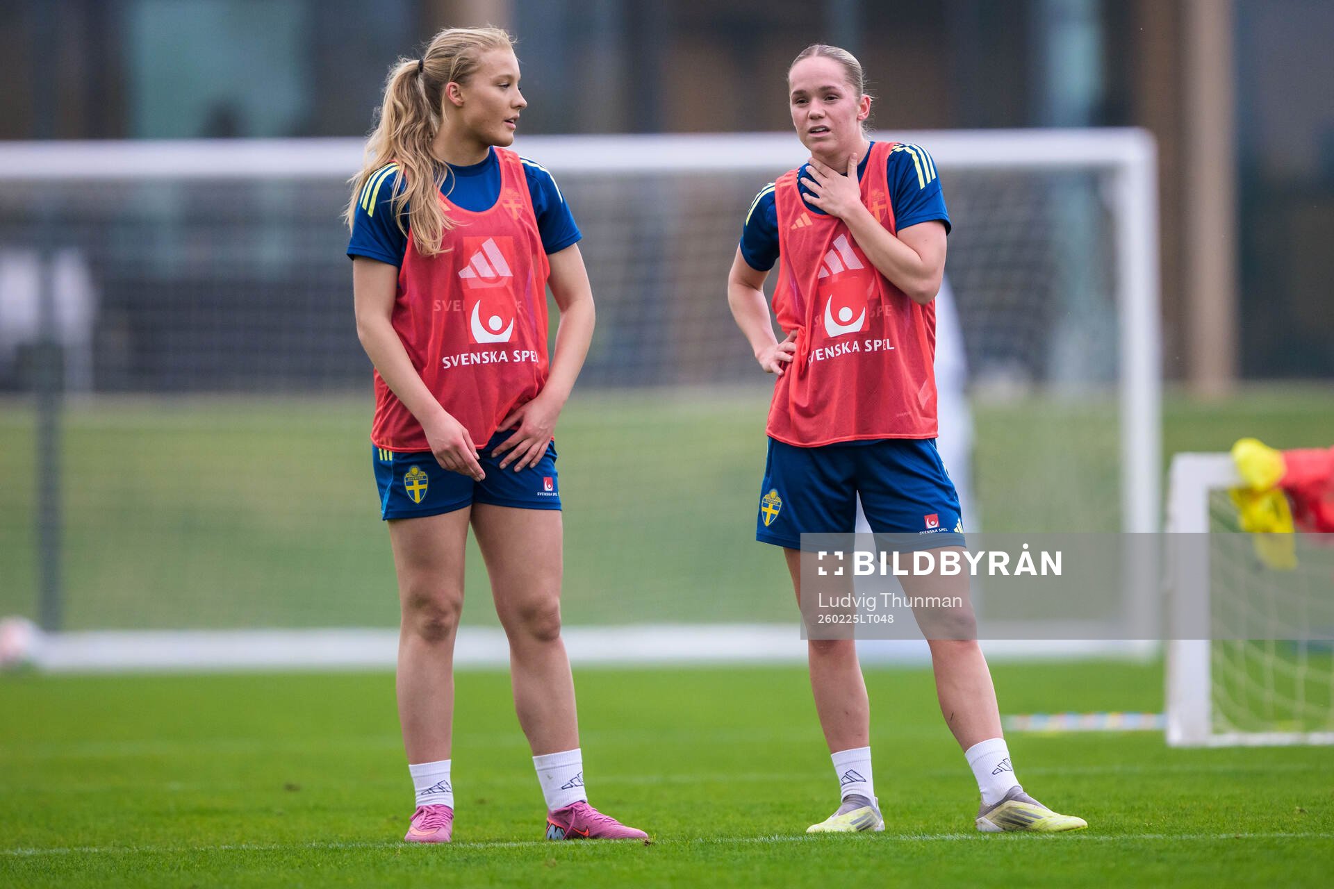 Smilla Holmberg and Hanna Lundkvist of the Swedish women's