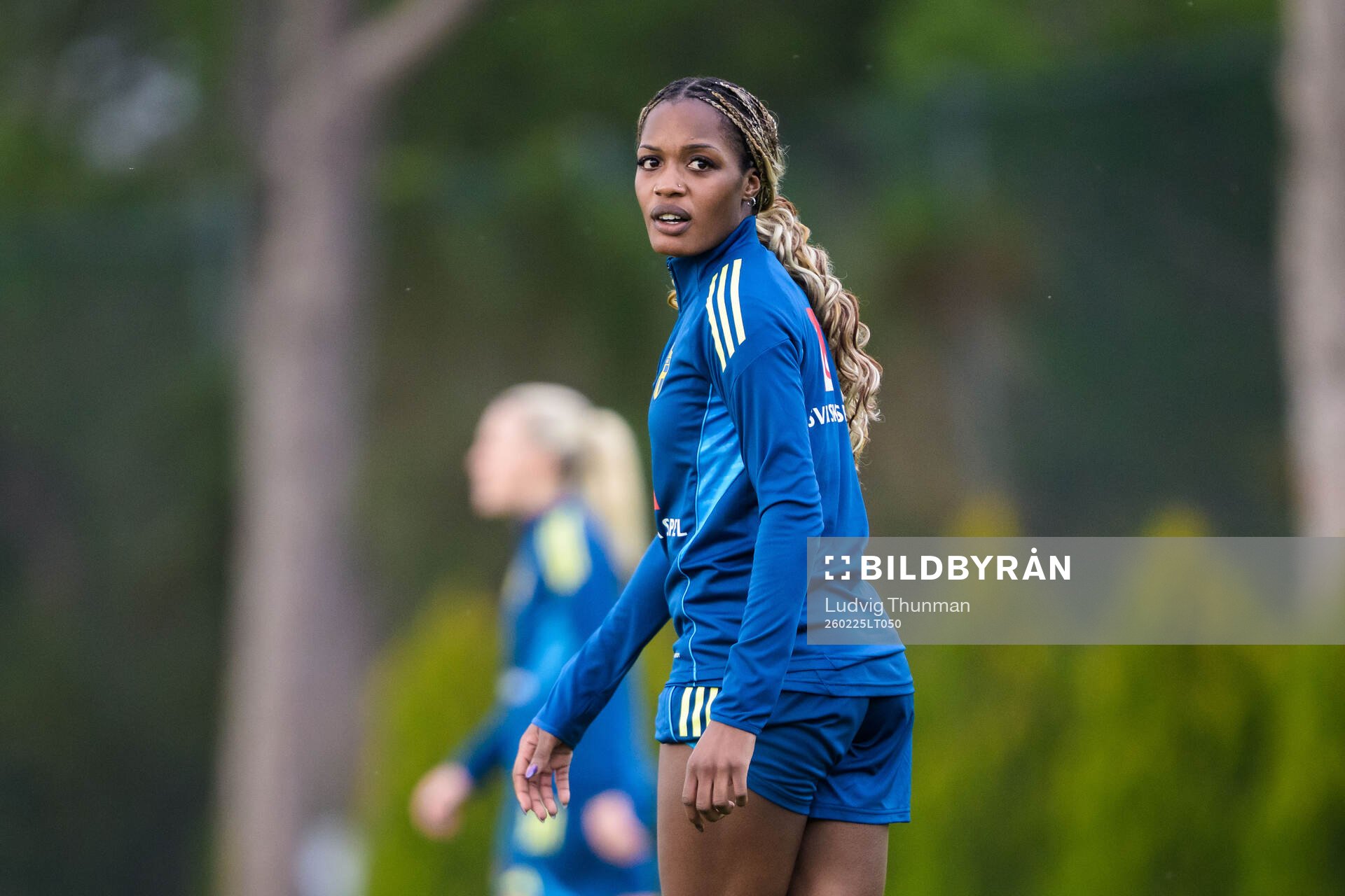Evelyn Ijeh of the Swedish women's national football at a