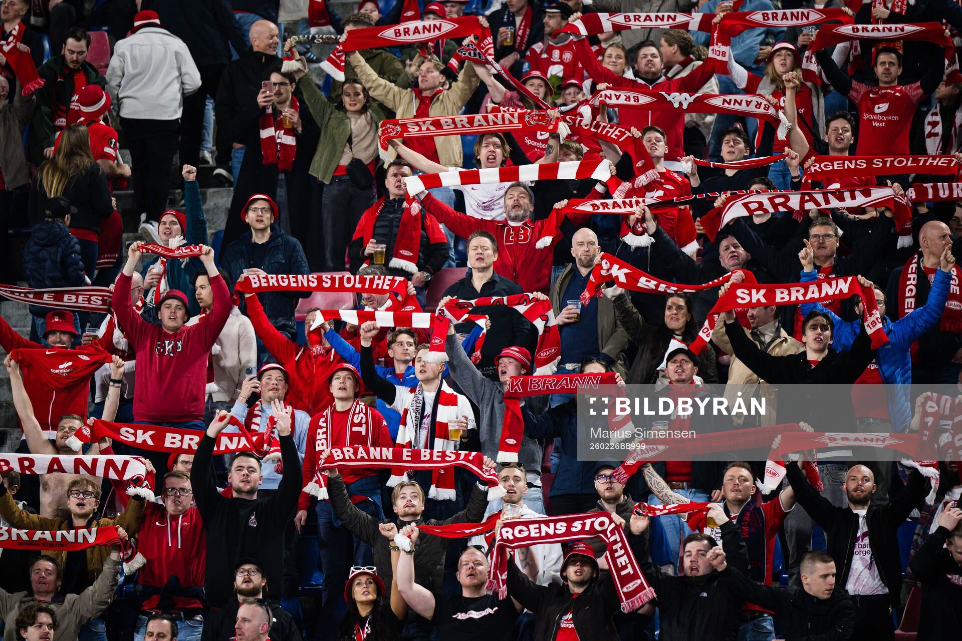 Spectators in the stands