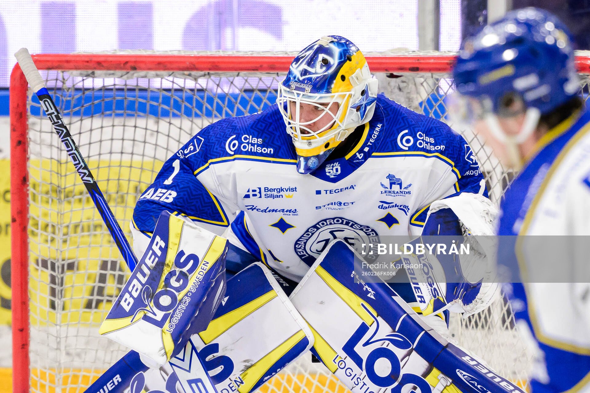 Leksands målvakt Marcus Gidlöf