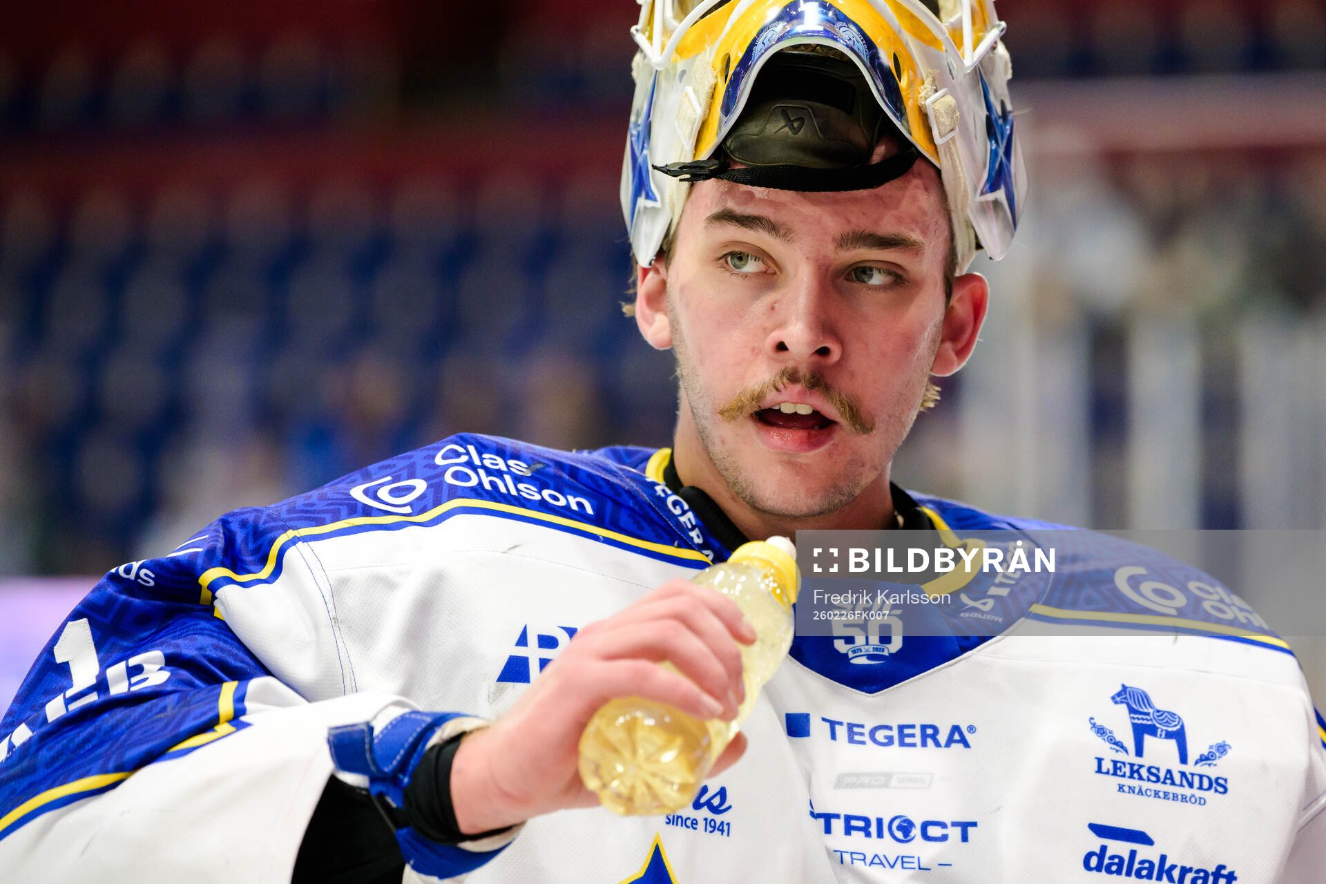 Leksands målvakt Marcus Gidlöf