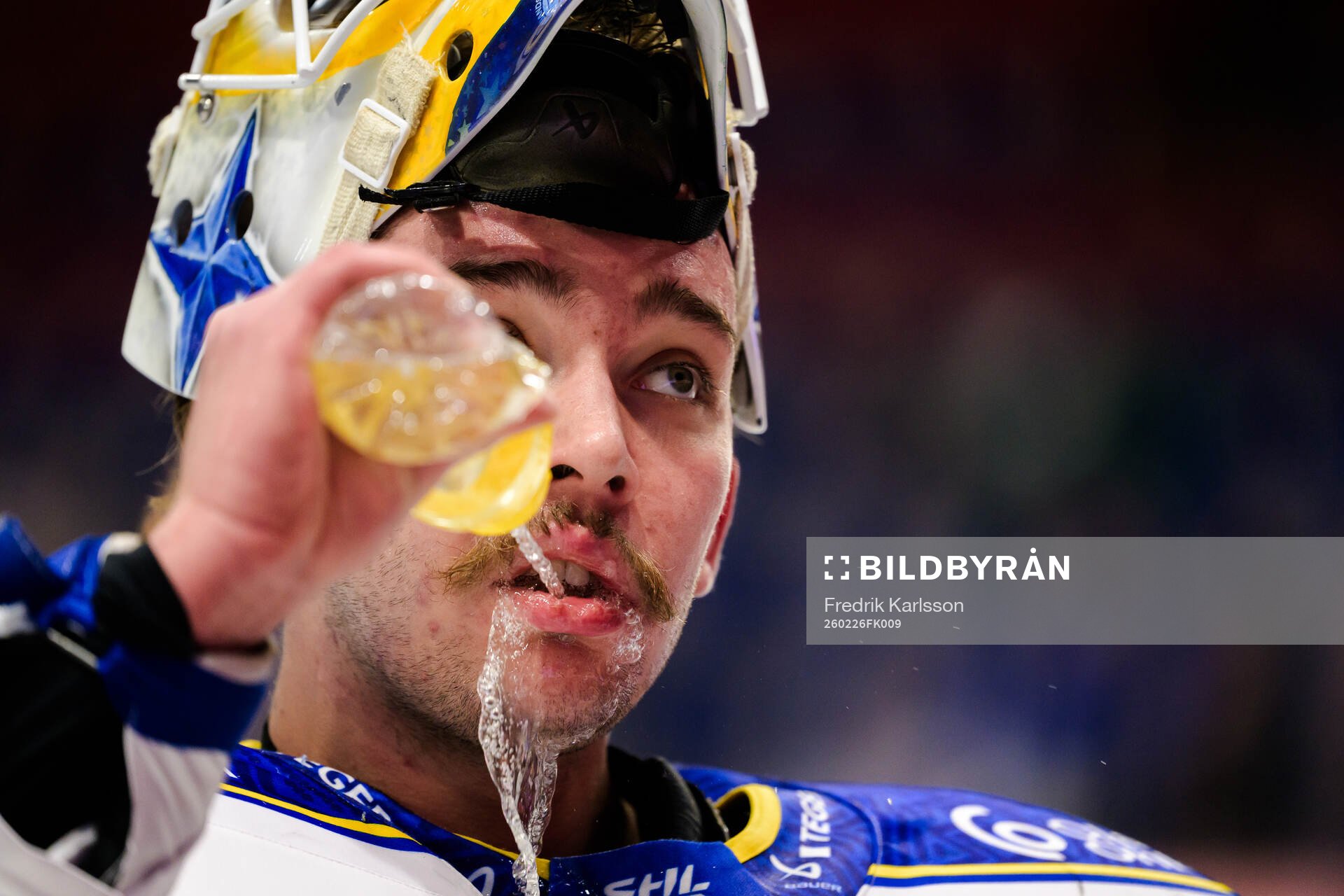 Leksands målvakt Marcus Gidlöf