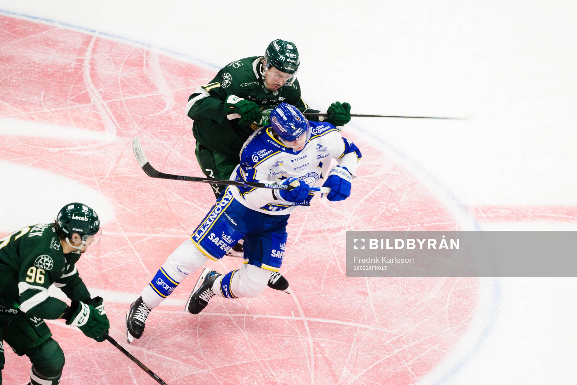 Färjestads Joakim Nygård och Leksands Andro Kaderli