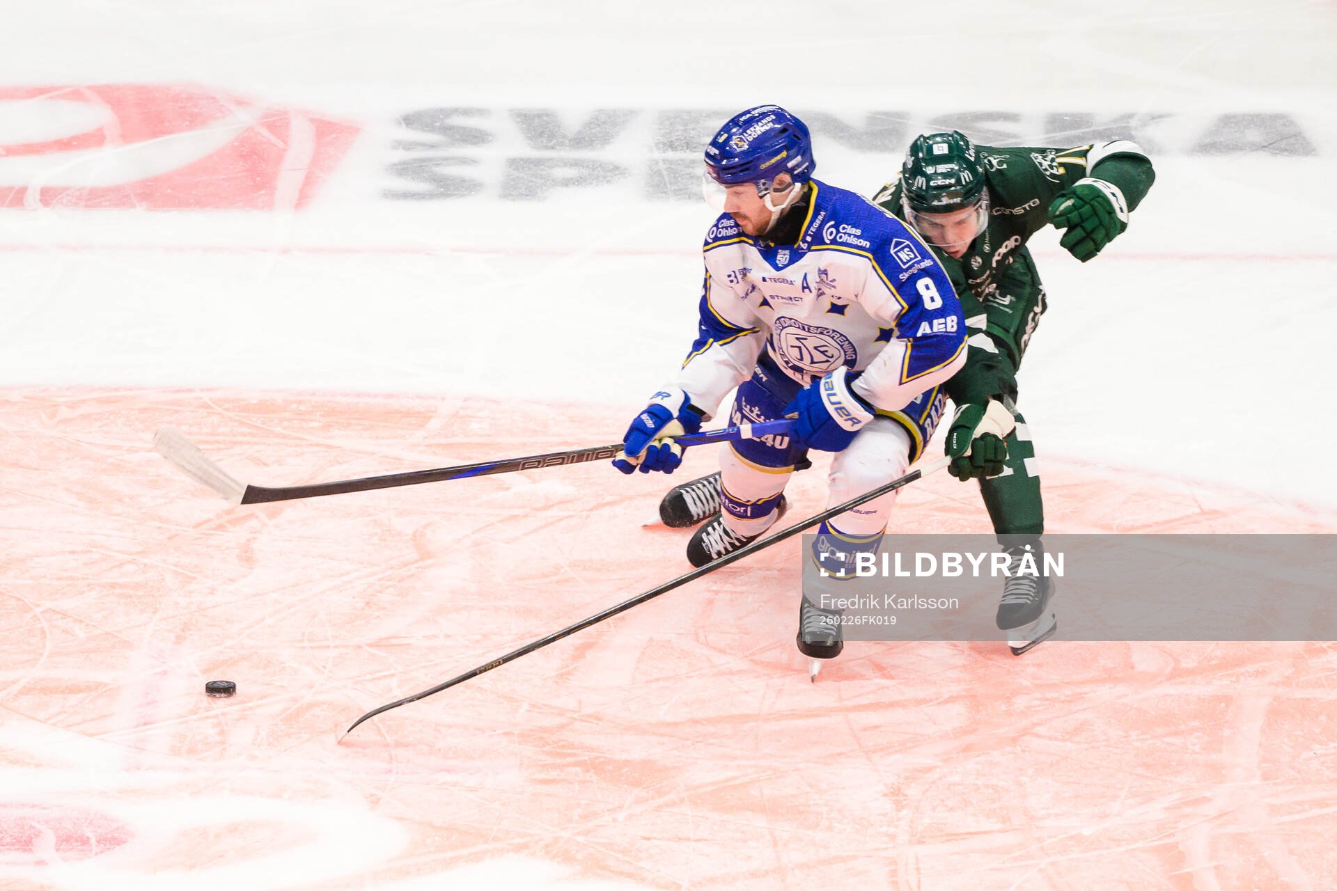 Leksands Matt Caito och Färjestads Viktor Lodin