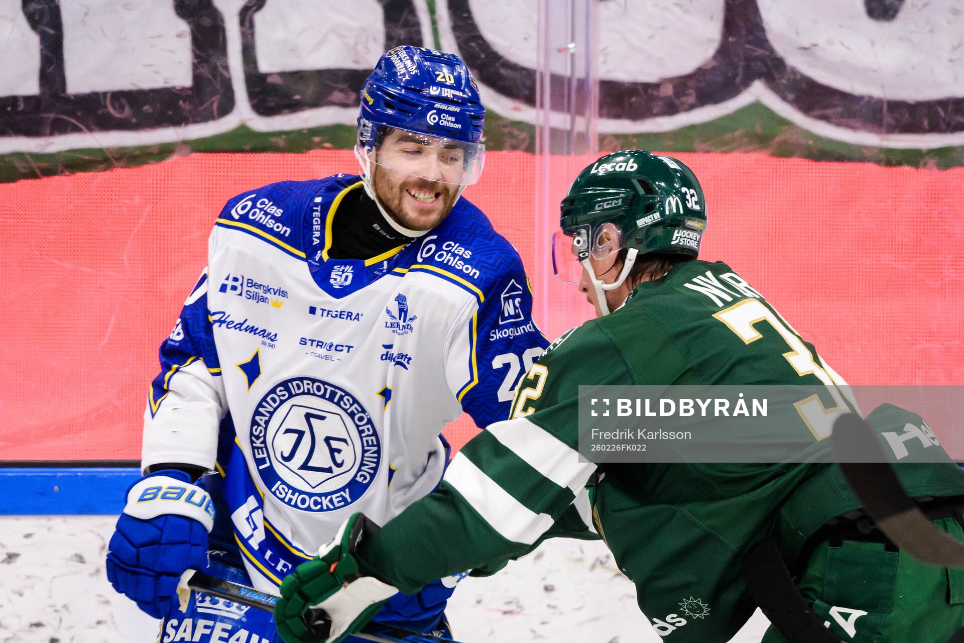 Leksands Nolan Stevens och Färjestads Magnus Nygren