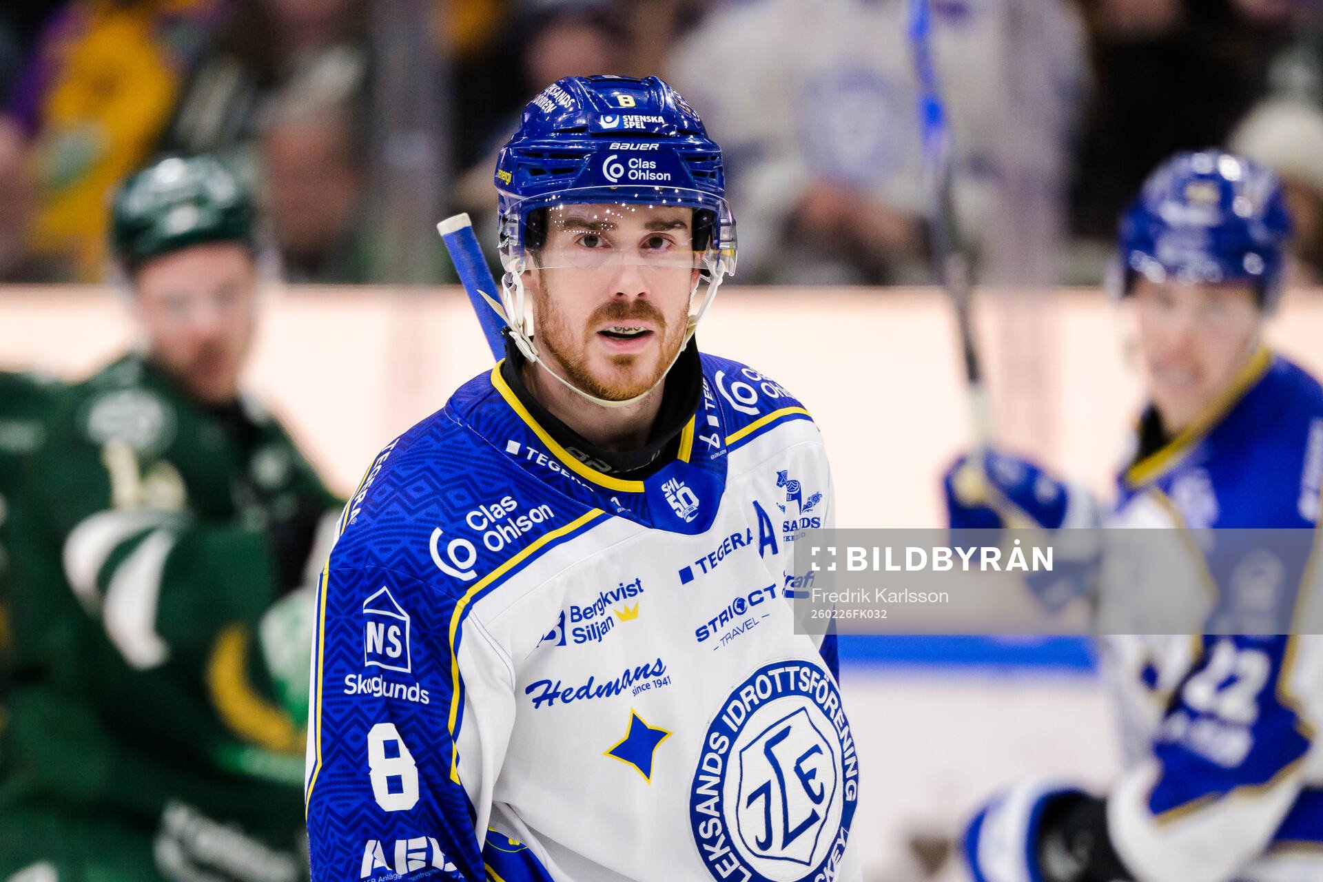 Leksands Matt Caito jublar när han gjort 0-1