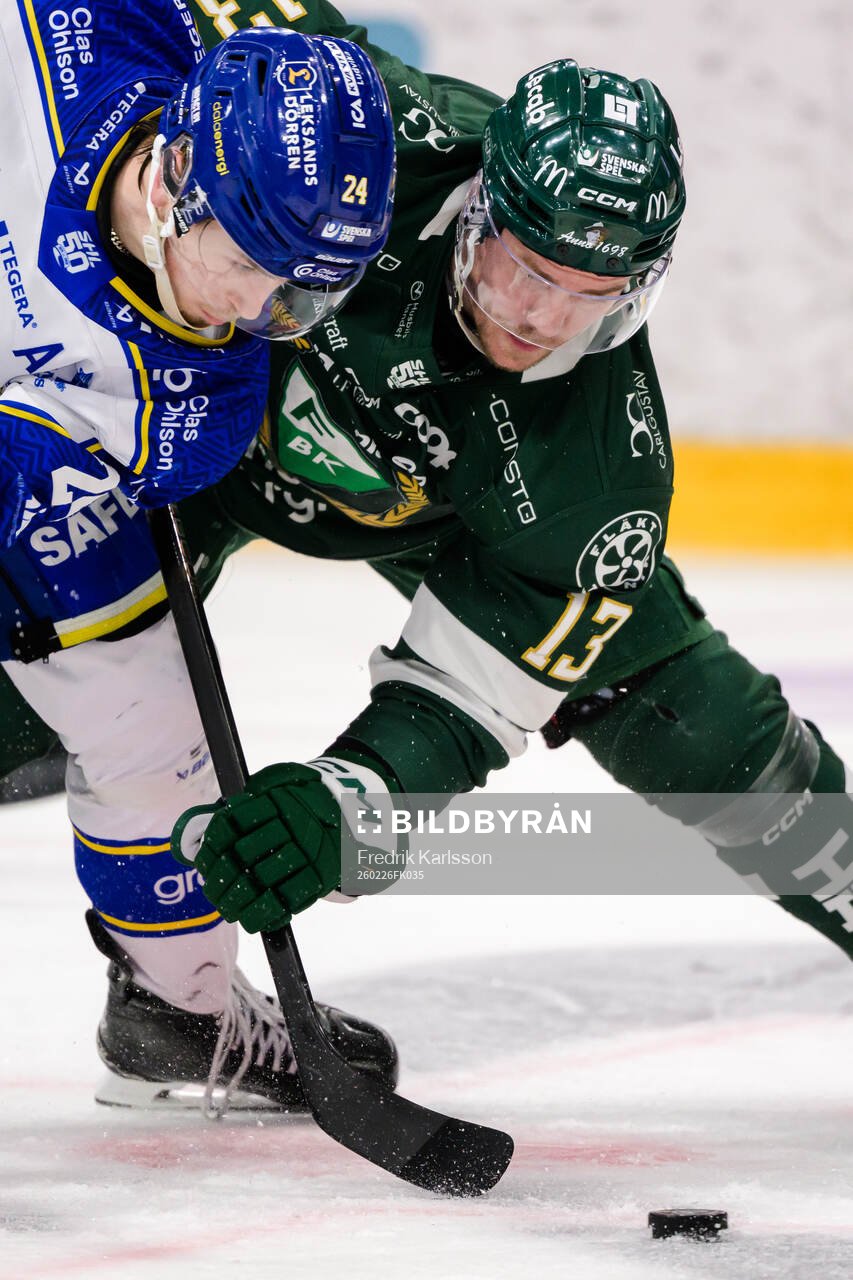 Leksands Arvid Eljas och Färjestads Joel Kellman