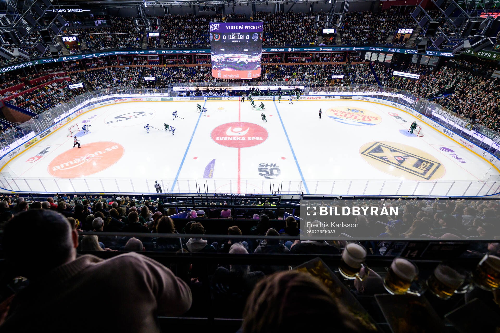 Leksands och Färjestads spelare