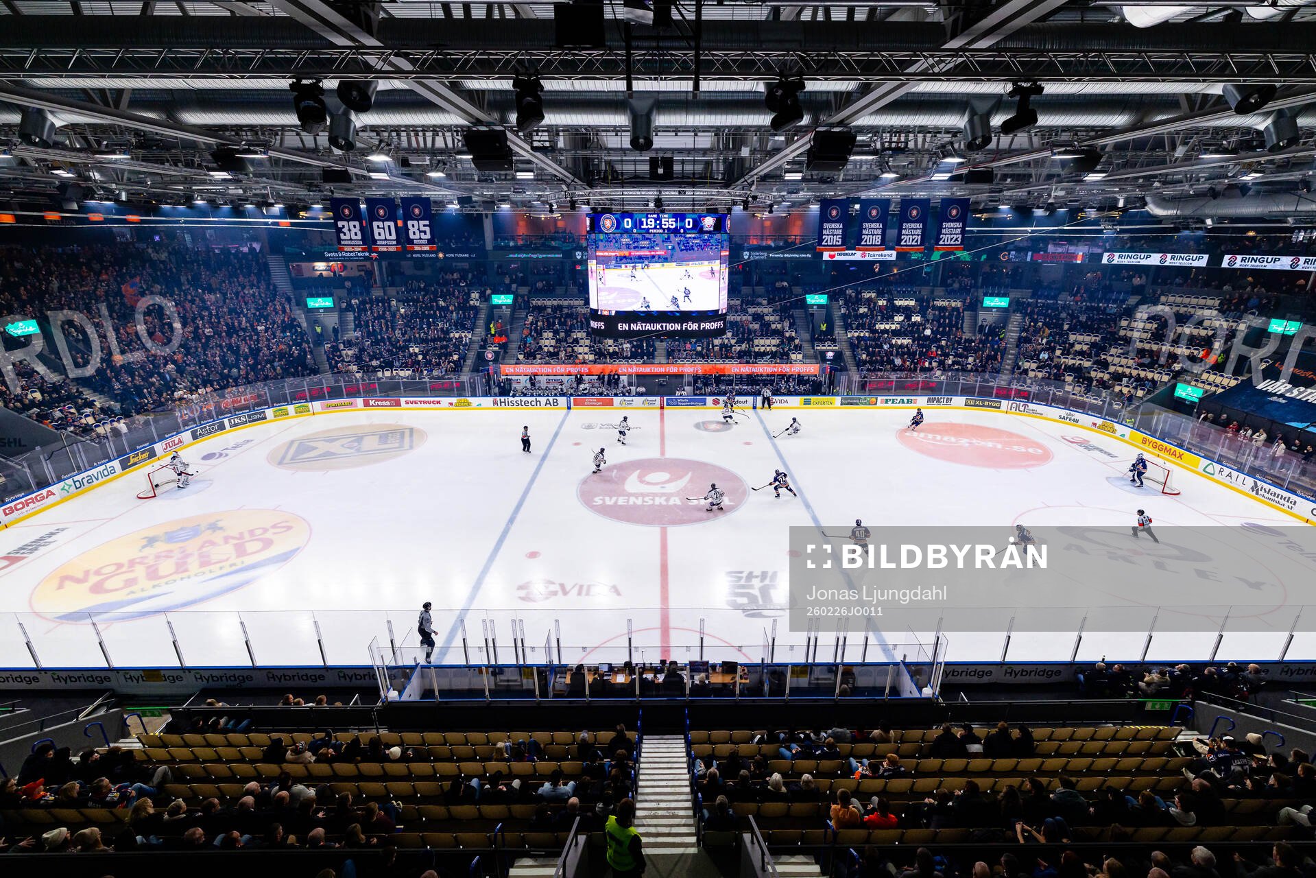 Interiör vy från Vida arena