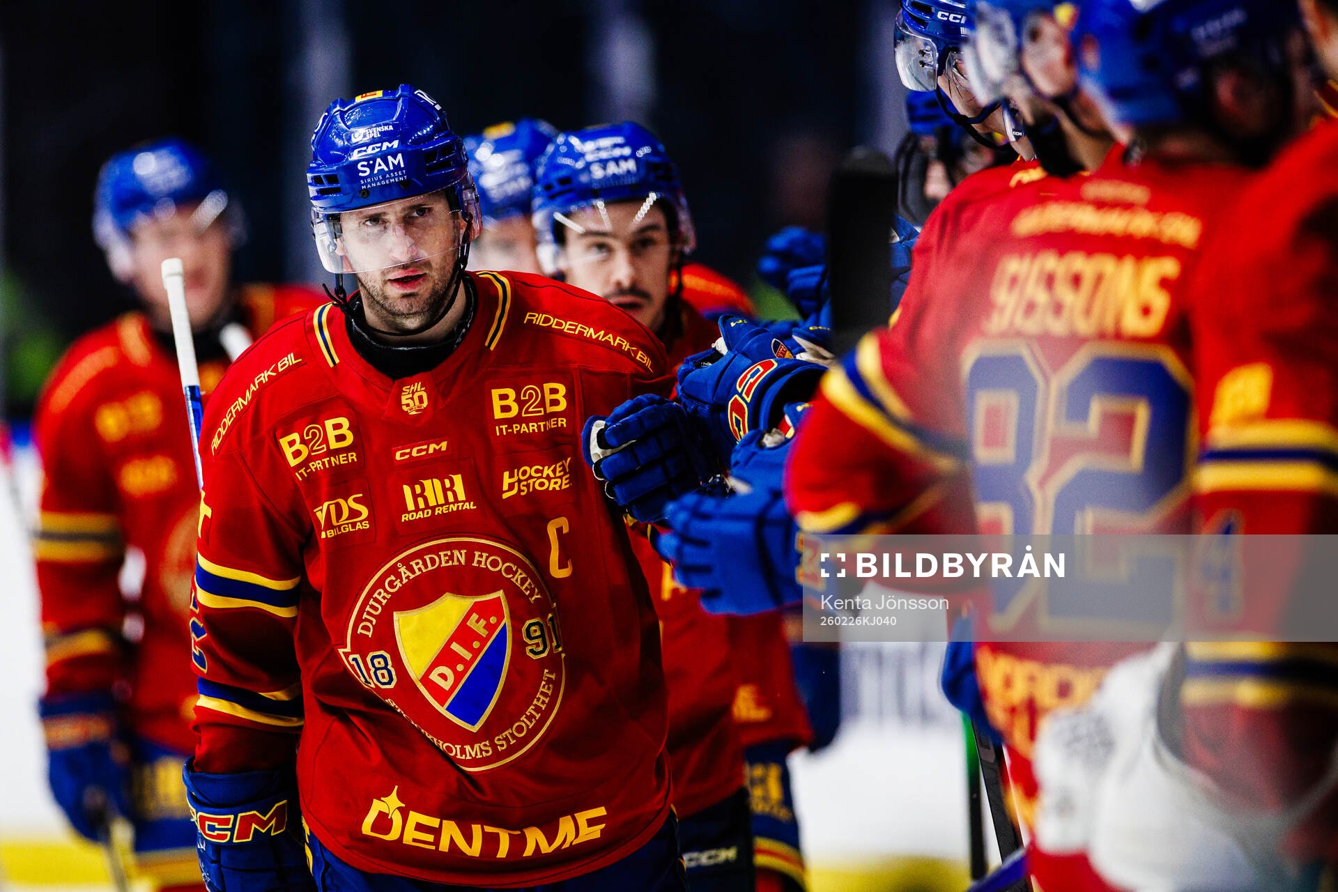 Djurgårdens Marcus Krüger jublar