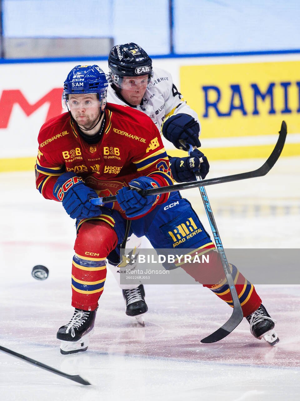 Djurgårdens Mathias Emilio Pettersen och HV71s Oskar