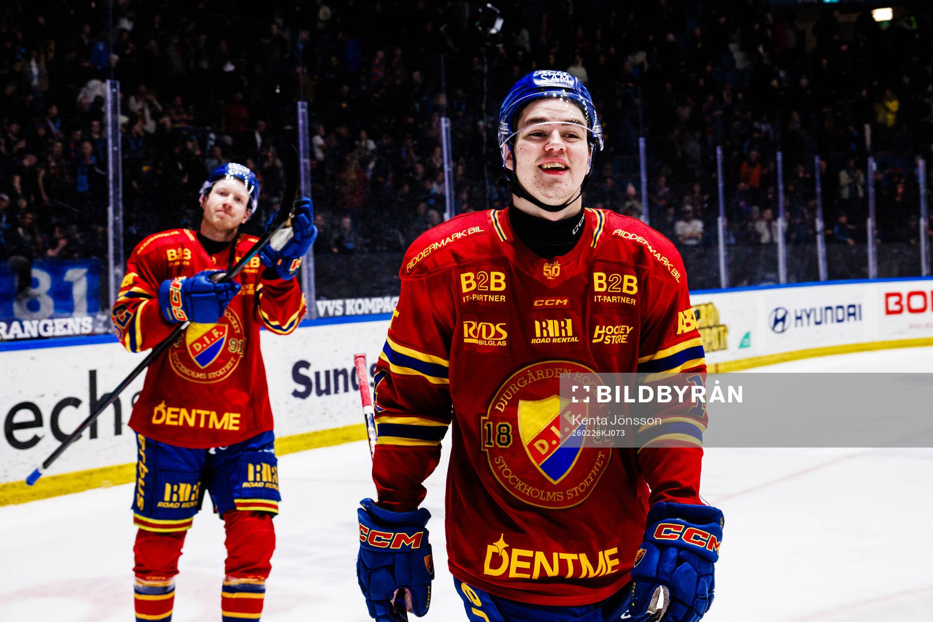 Djurgårdens Anton Frondell jublar