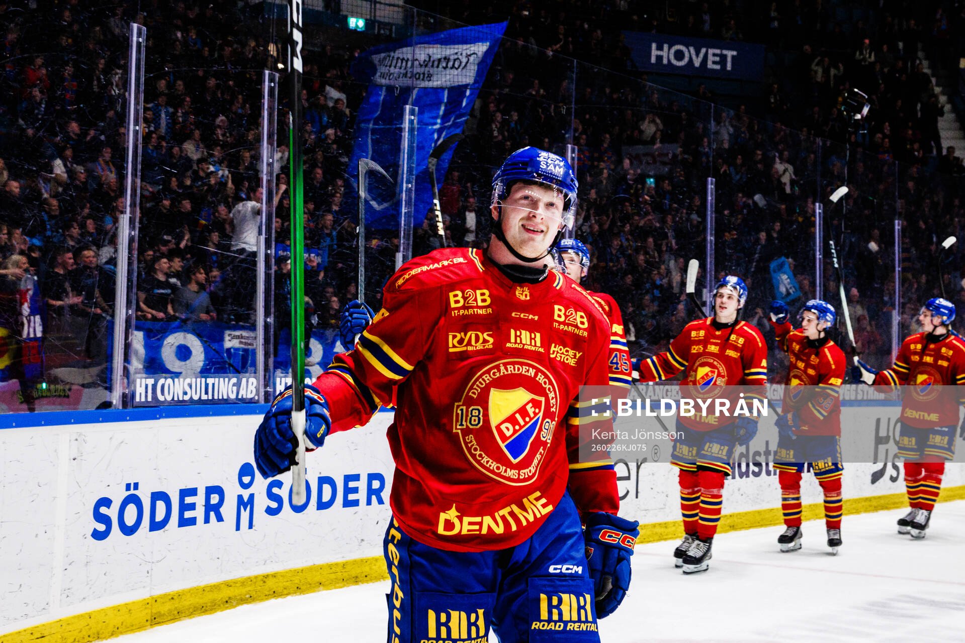 Djurgårdens Samuel Solem jublar