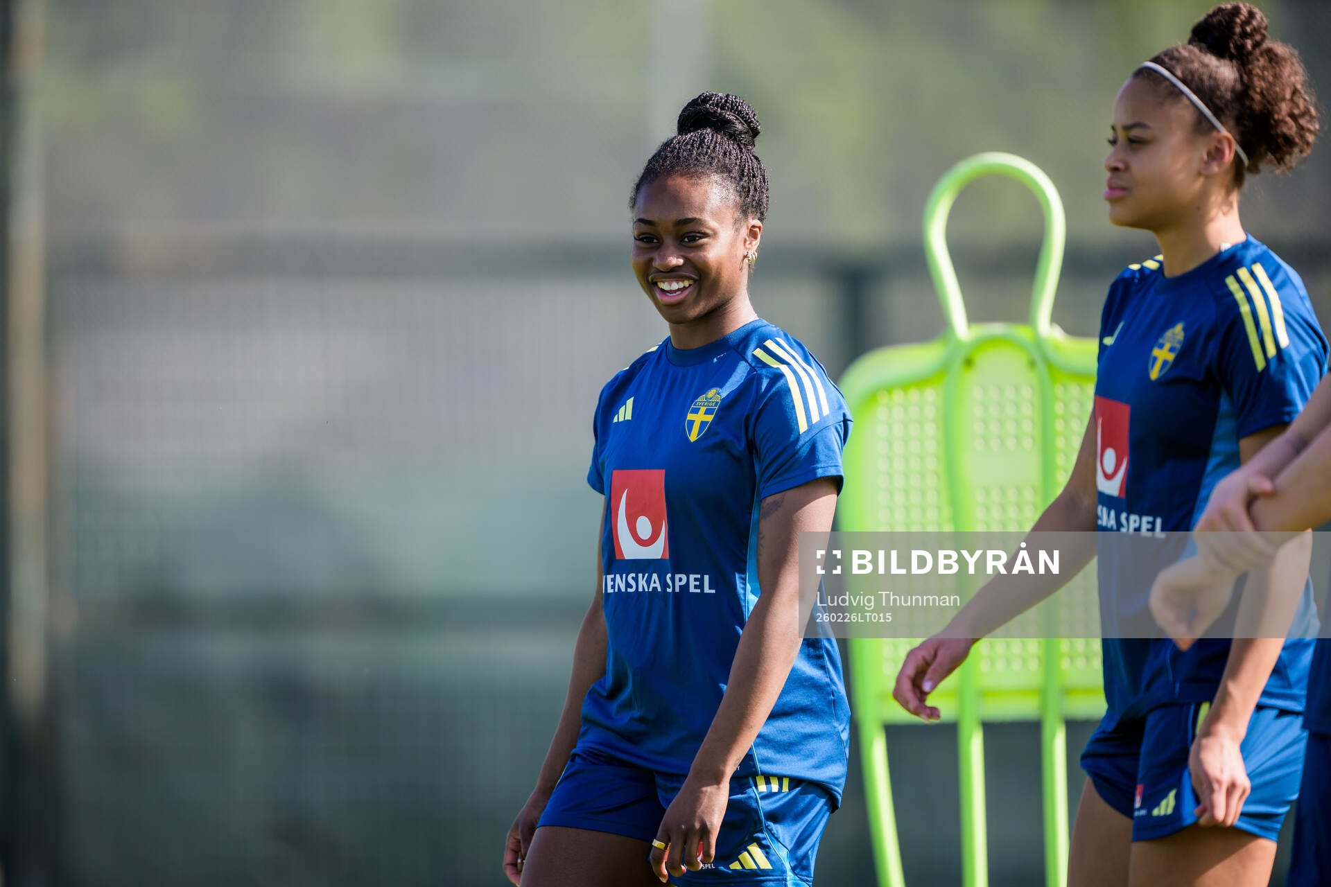 Monica Jusu Bah of the Swedish women's national football