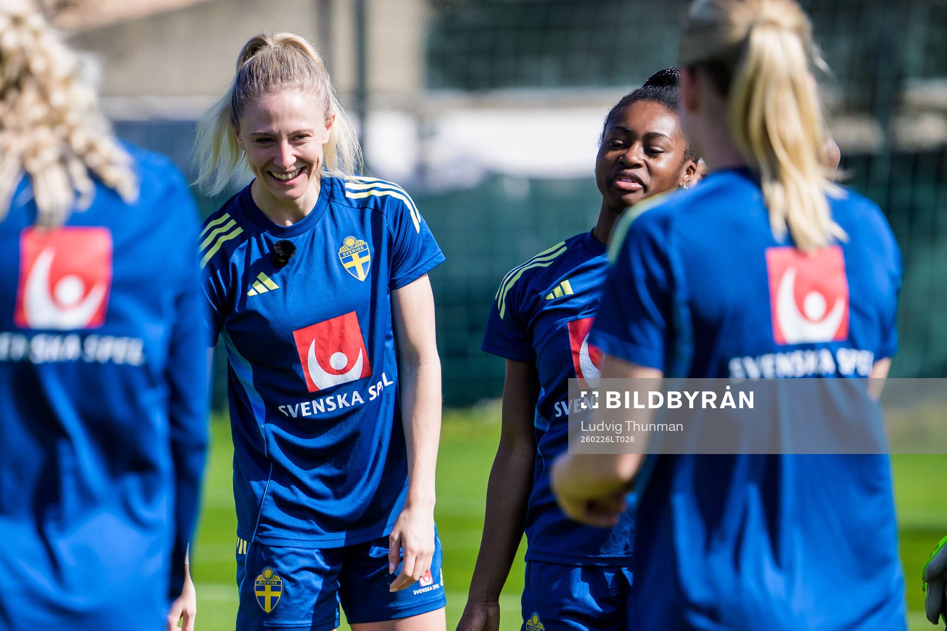 Rebecka Blomqvist and Monica Jusu Bah of the Swedish