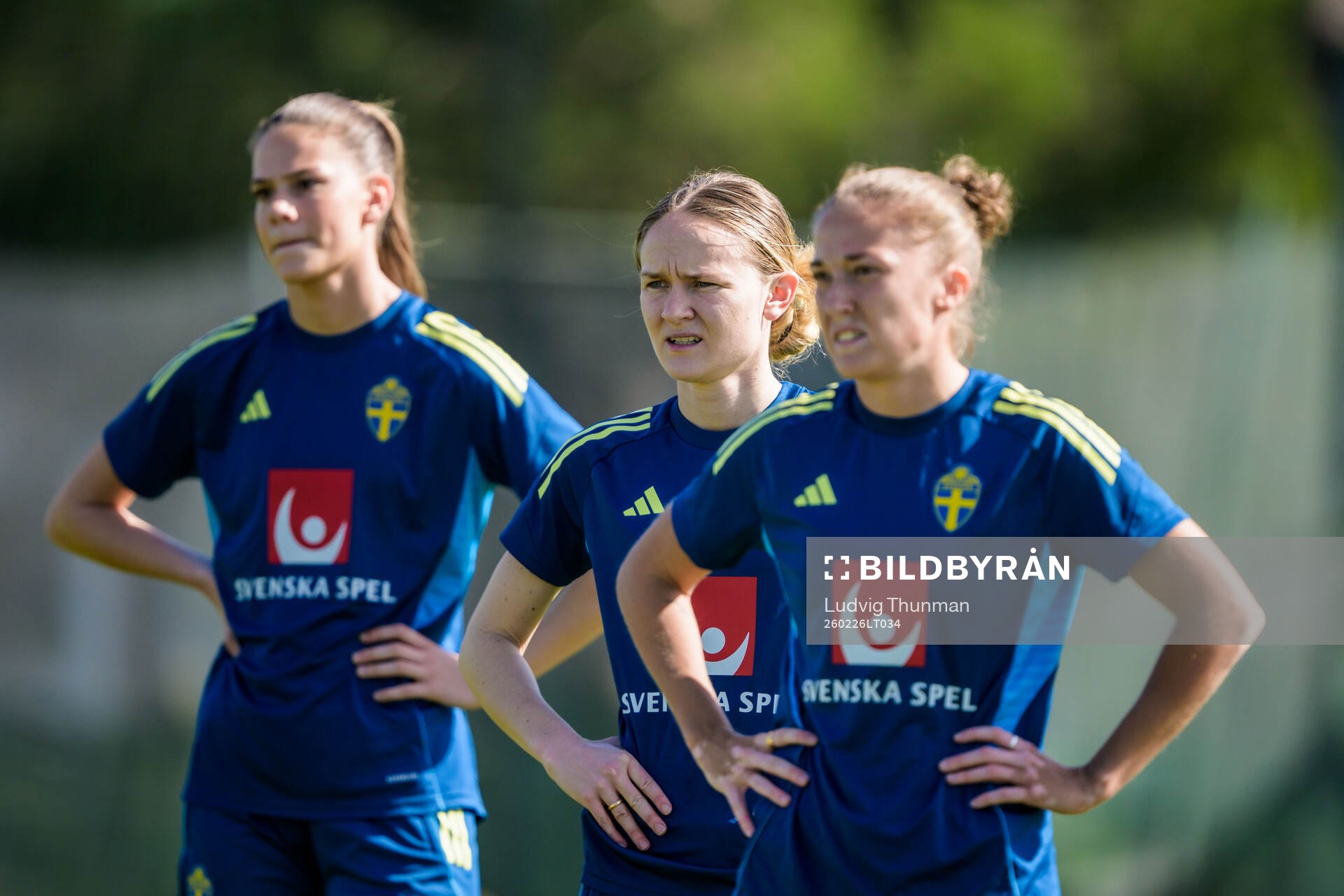 Bella Andersson, Matilda Vinberg and Filippa Angeldahl of