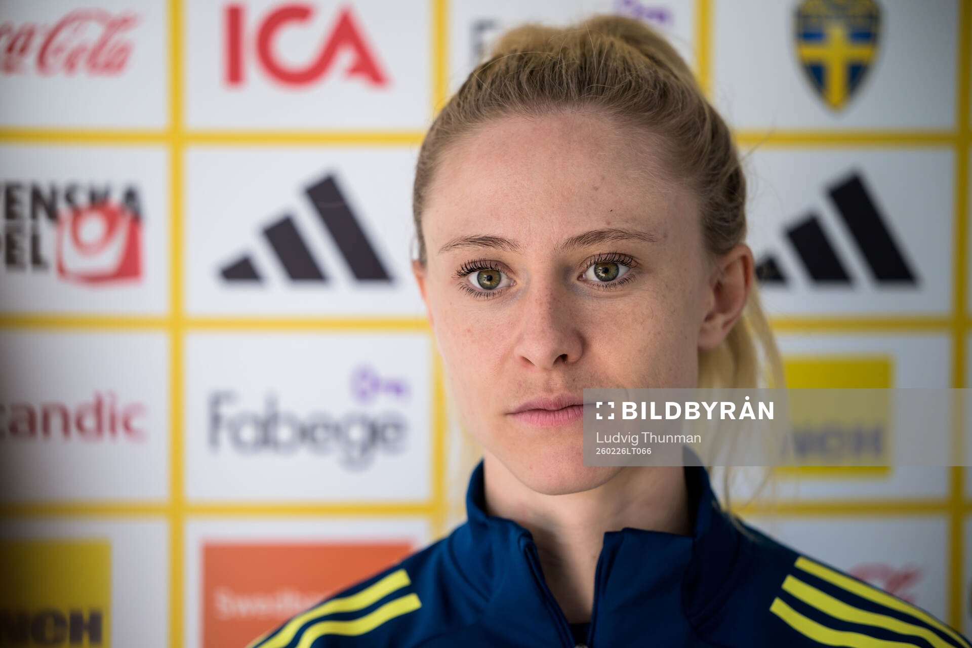 Rebecka Blomqvist of the women's national football team of