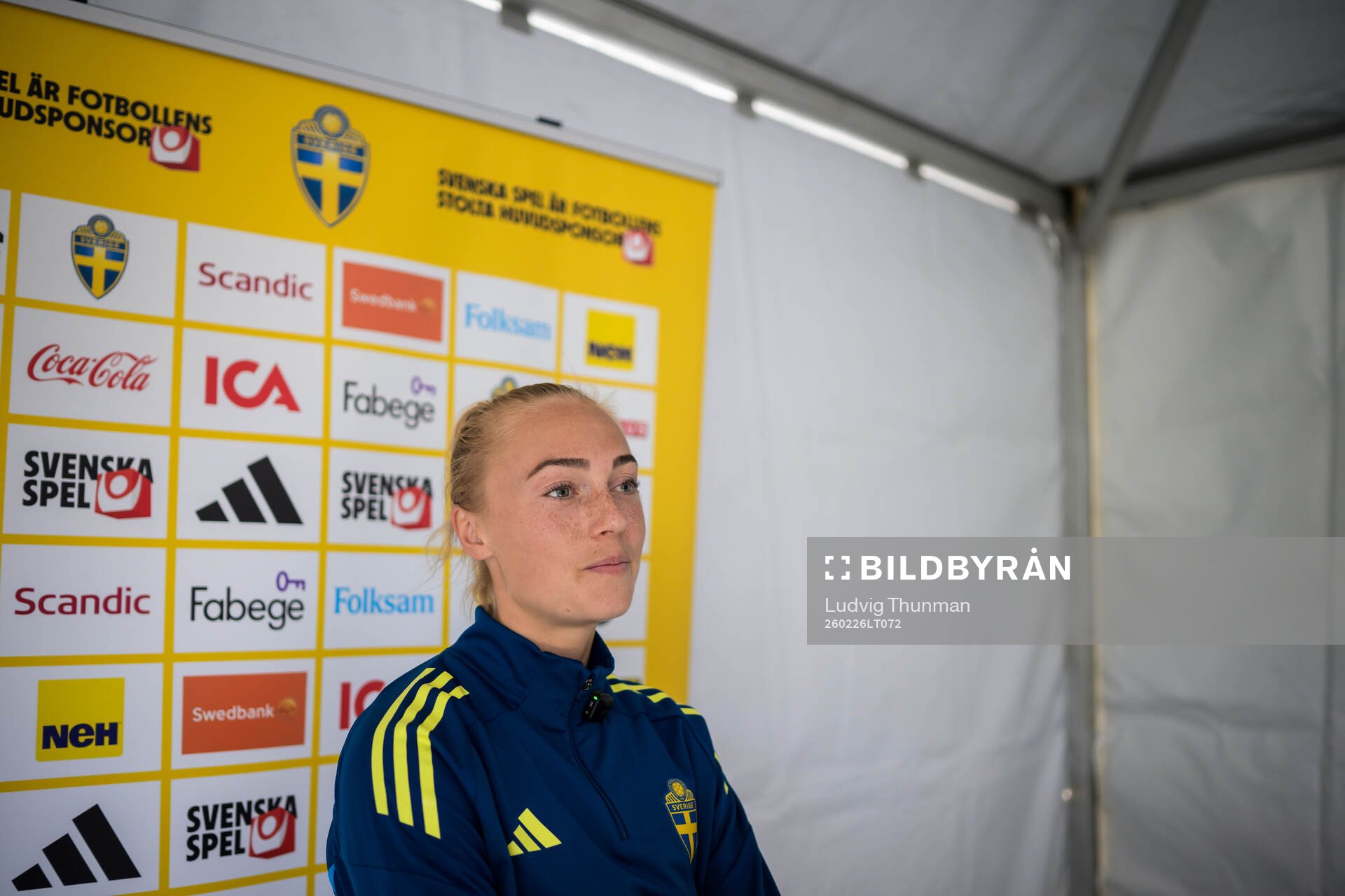 Hanna Bennison of the women's national football team of