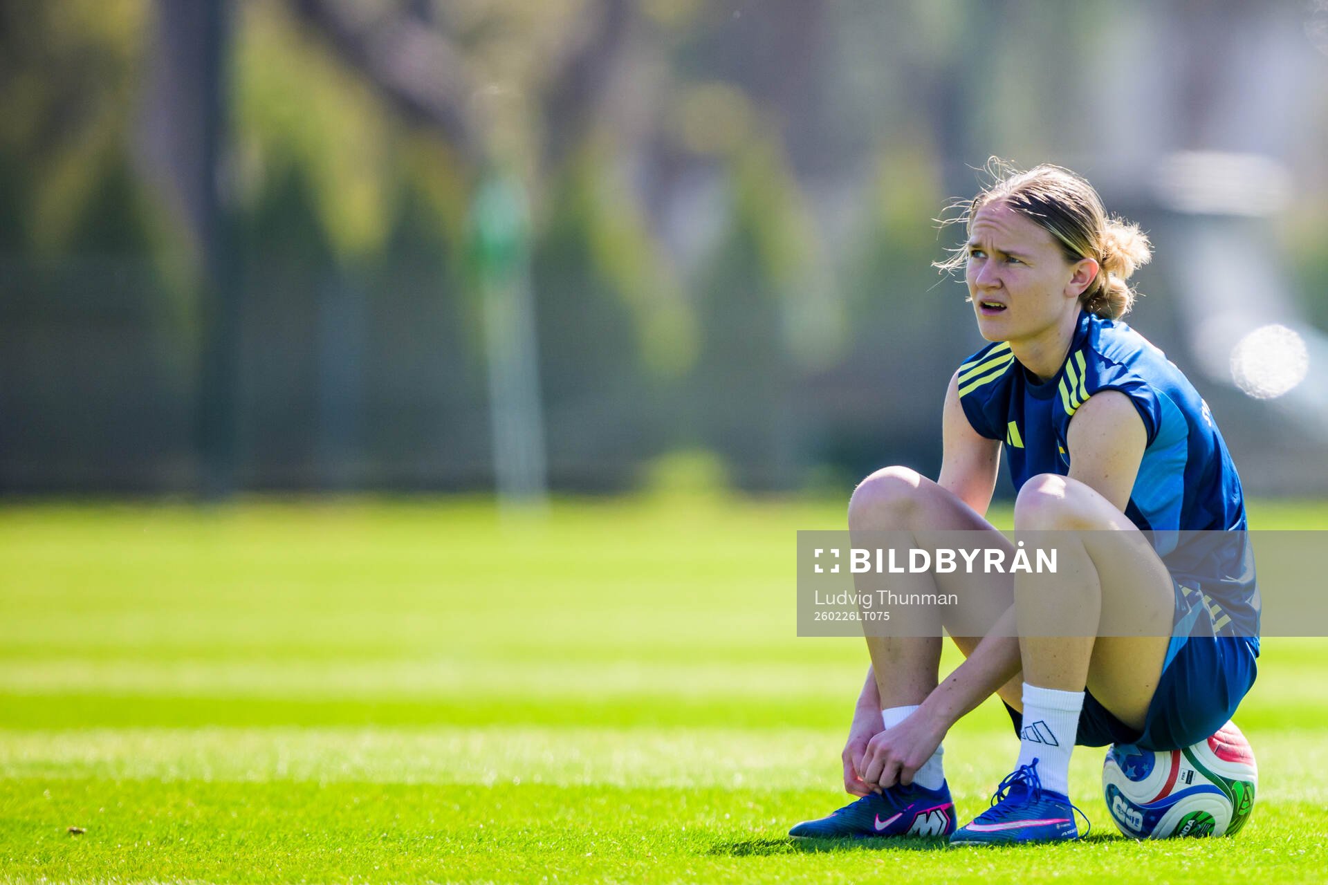 Matilda Vinberg of the Swedish women's national football