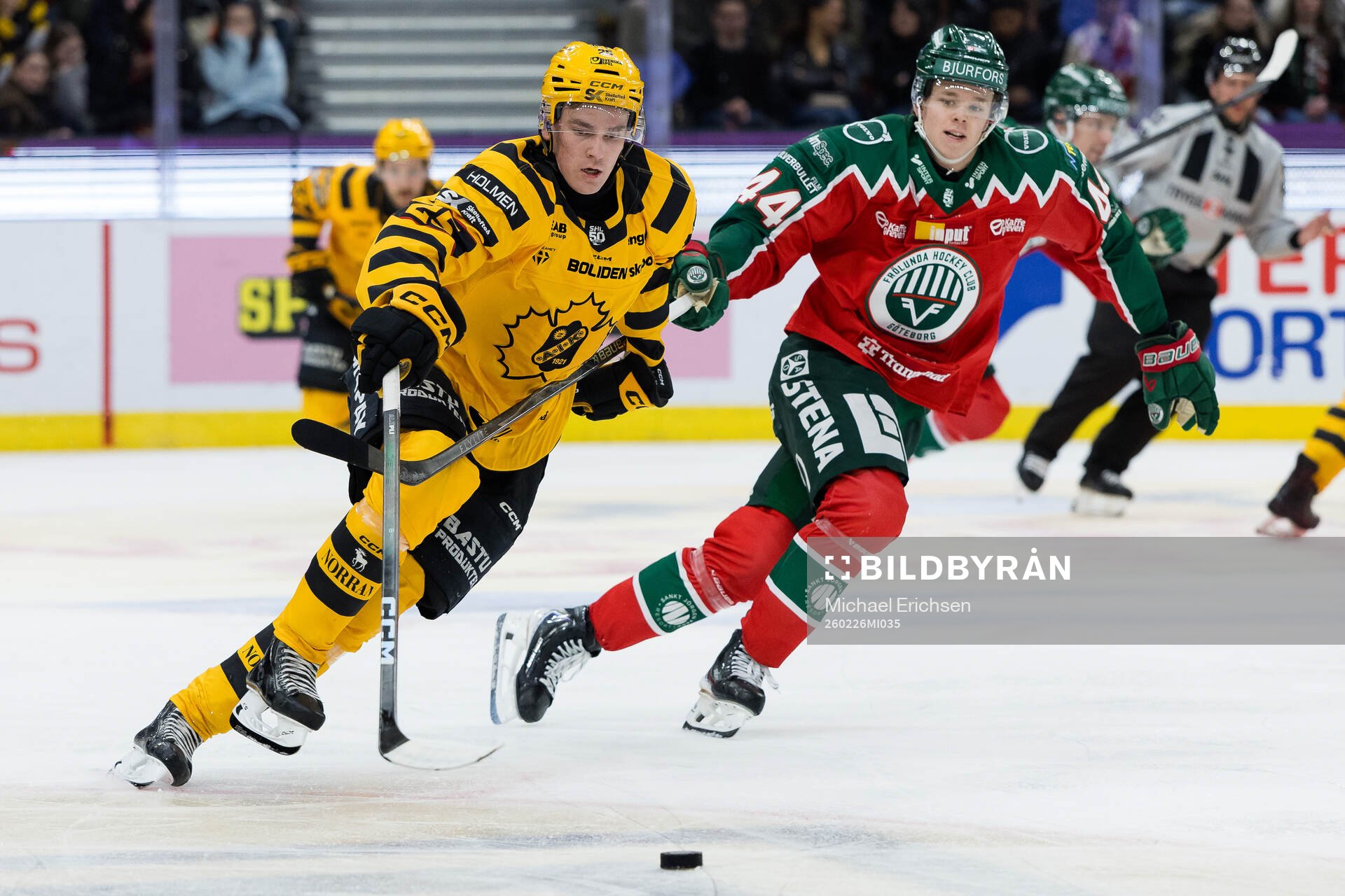 Skellefteås Pontus Johansson och Frölundas Noah Dower