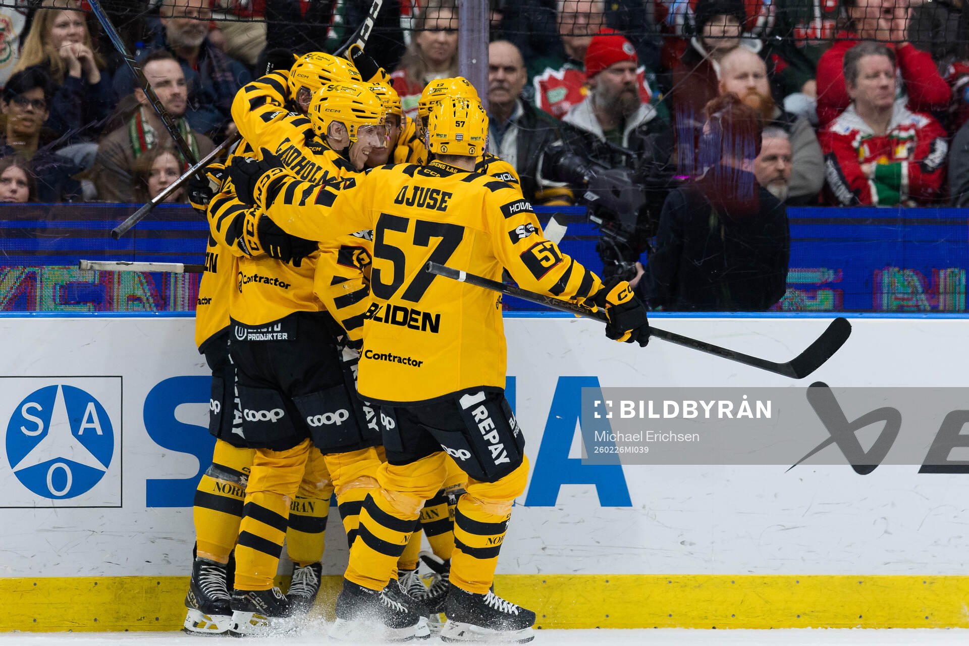 Skellefteås Andreas Johnson jublar